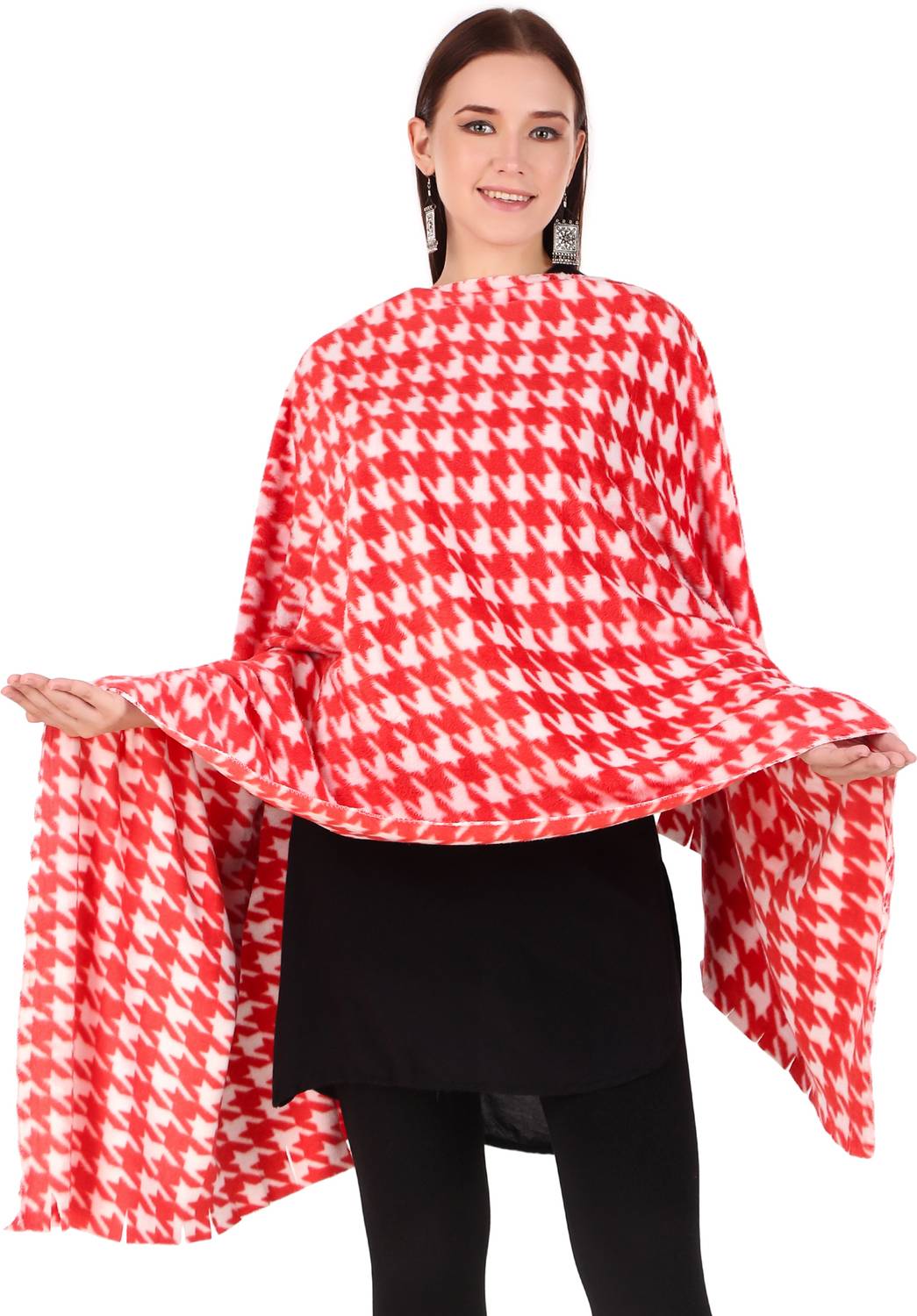 BRAVEZI Geometric Print Polycotton Women Stole, Scarf