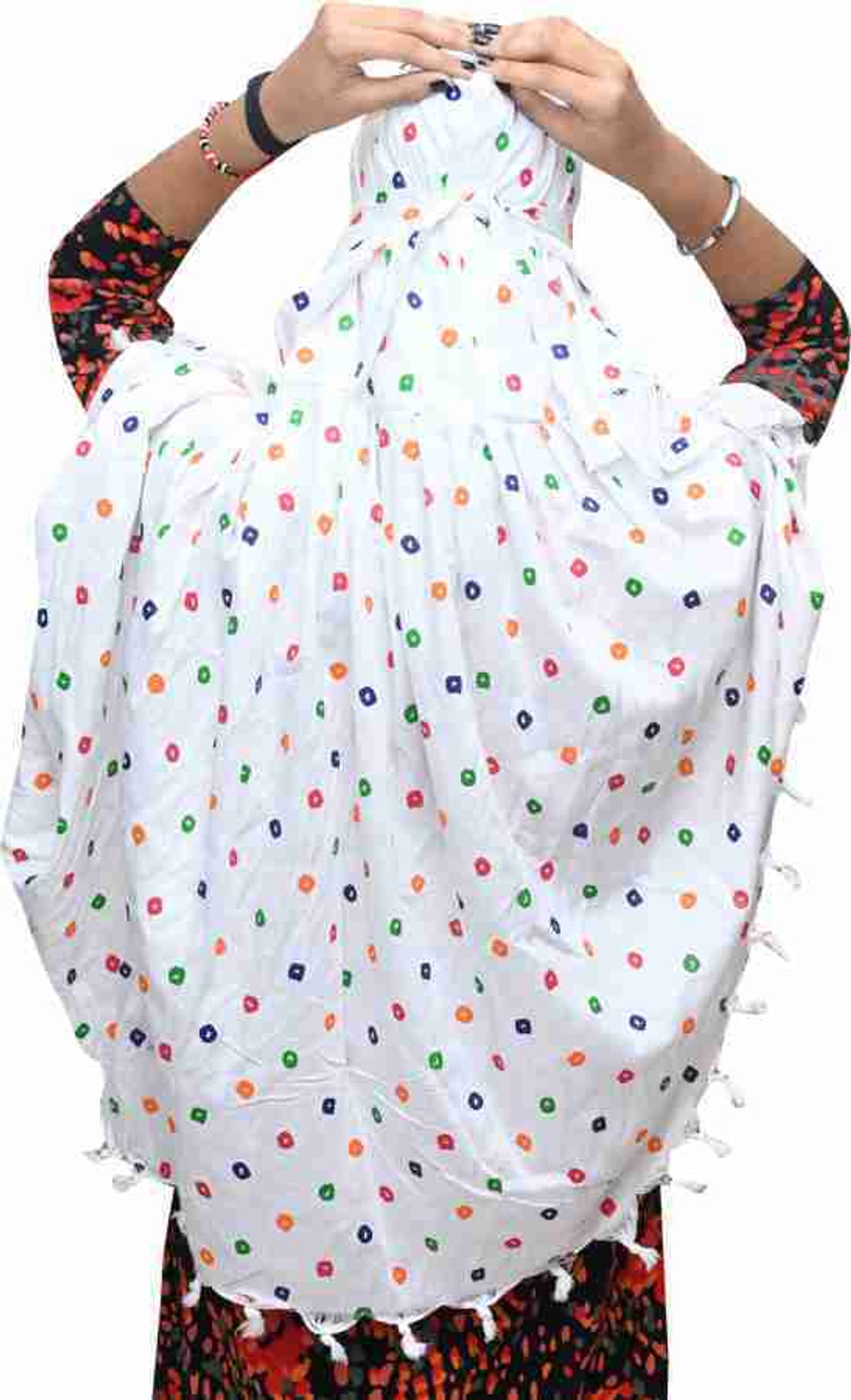 Image of Sz Sales Printed Cotton Blend Girls Scarf