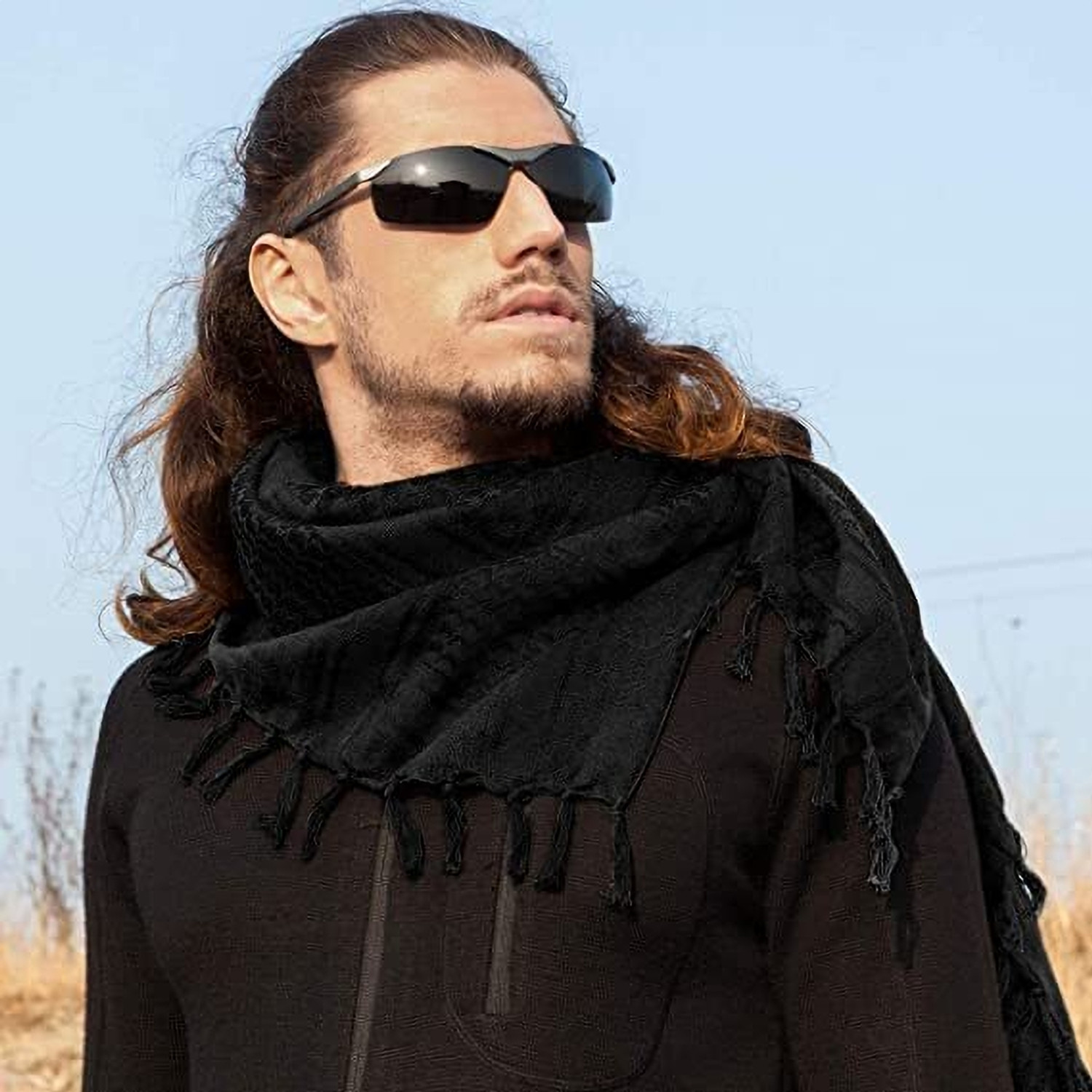 Image of FUIJIN Woven Pure Cotton Men & Women Scarf