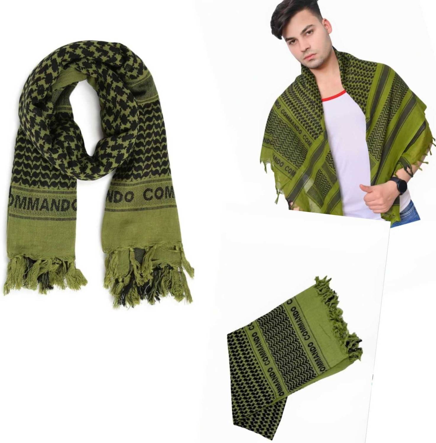 Shri Krishna Printed Cotton Blend Men & Women Fancy Scarf