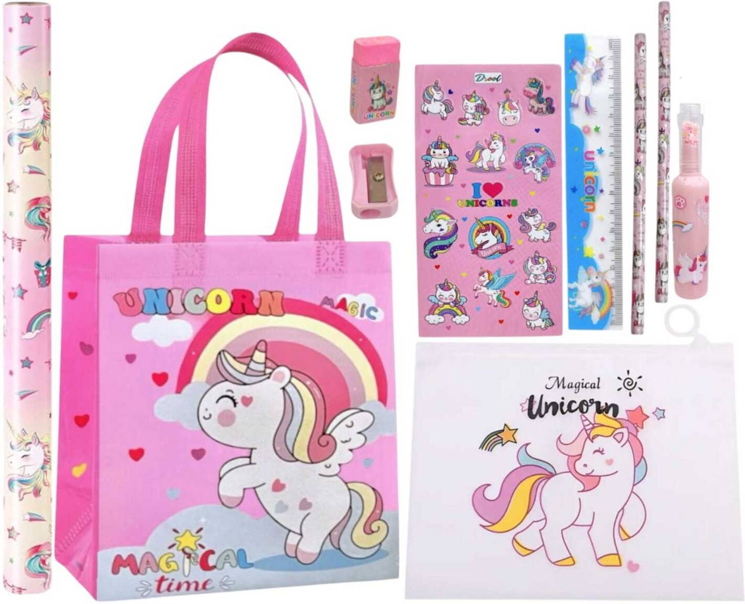 AMYCAUR Unicorn Combo Gift Set for Girl Kids Stationery Item for Kids School Supply