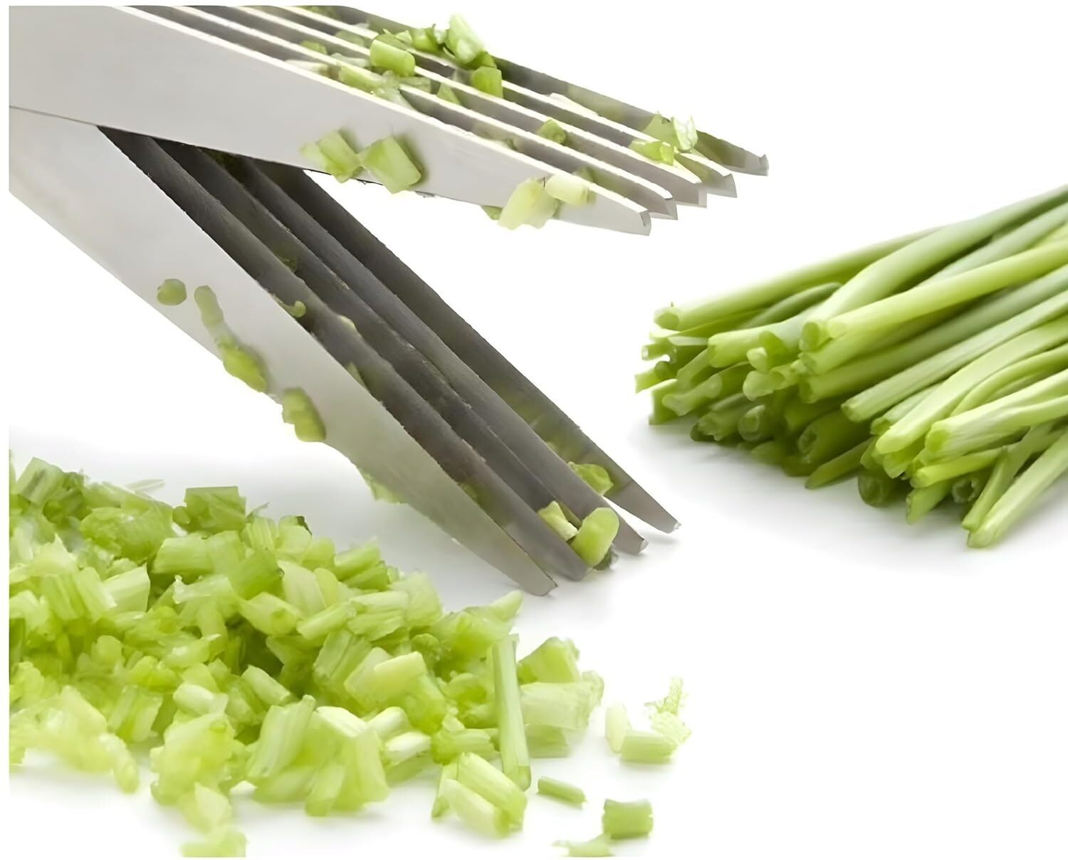 Image of Lufarp Cutter Scissors 5 Kitchen Multipurpose Cutting Shear with 5 Stainless Steel blad Scissors