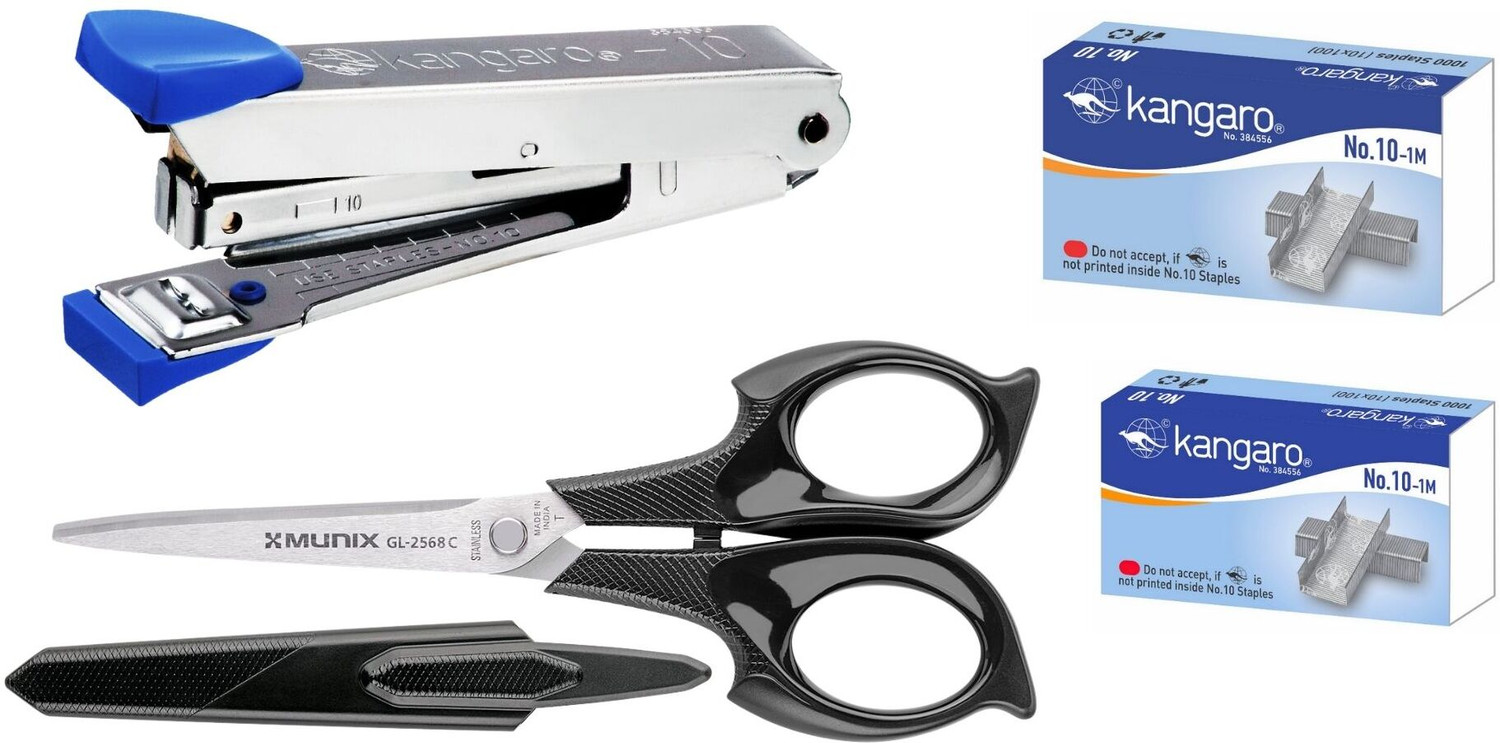 Image of munix Mx GL-2568+No.10 Stapler+No.10 Pin(2) Scissors