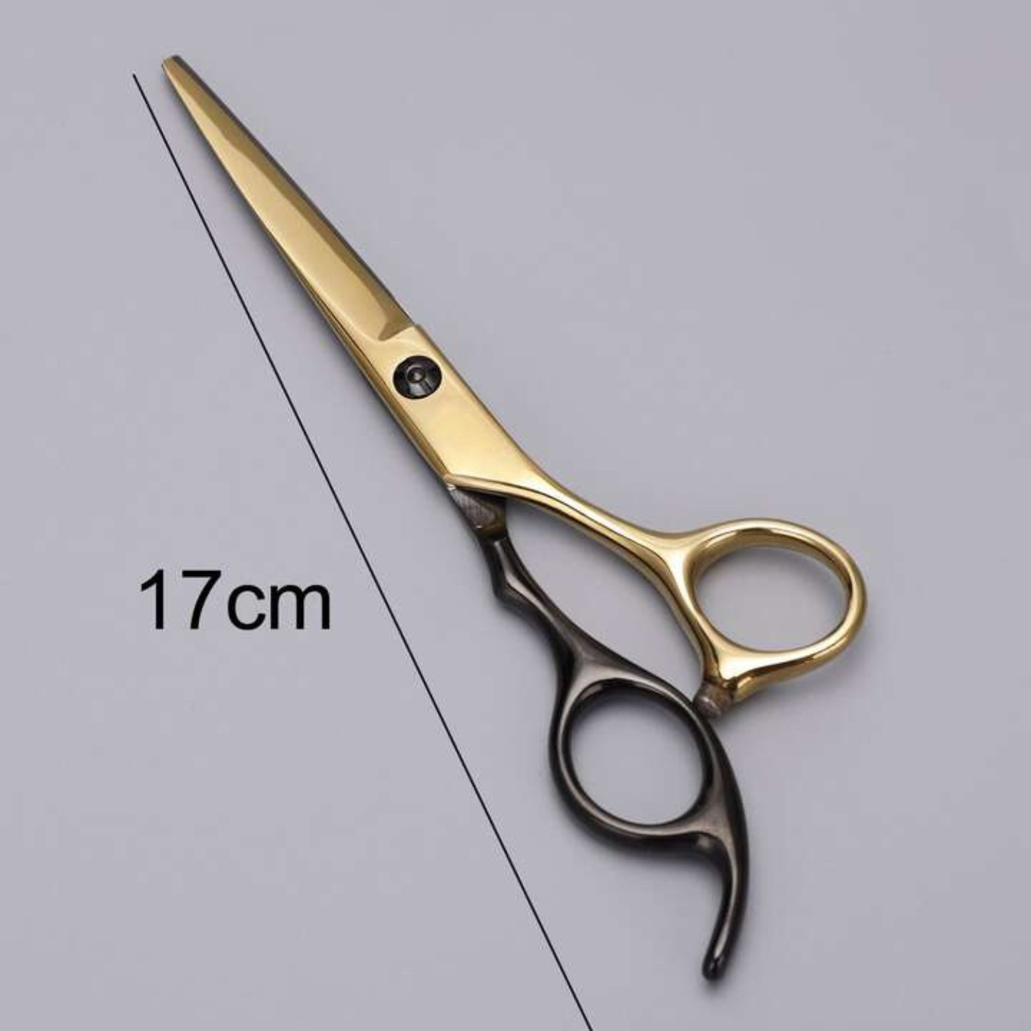 Image of feelhigh Stainless Steel GoldBlack Barber Hair Cutting Scissors Straight Scissors Salon Scissors