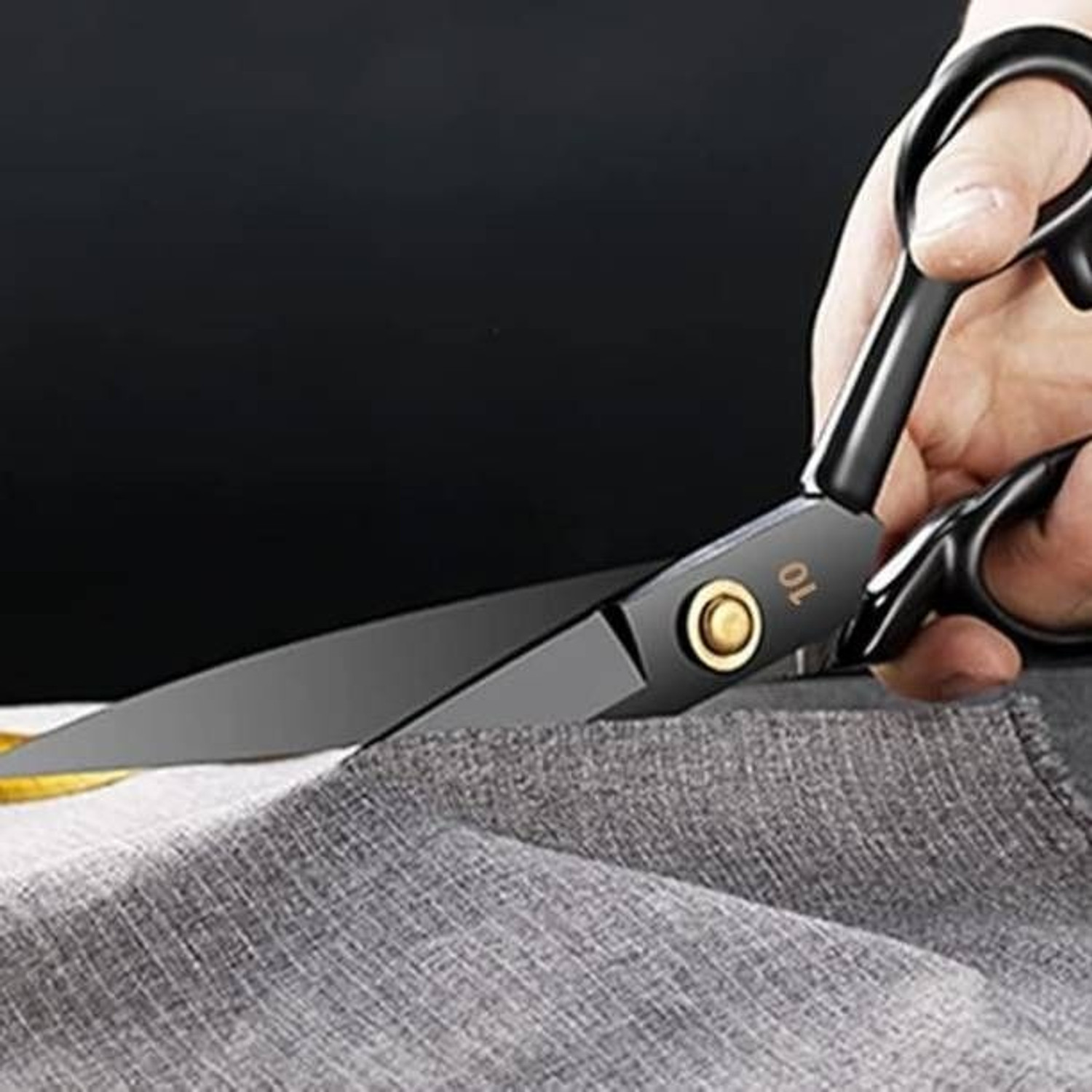 Image of Bekner Premium Professional Scissors for Tailoring Sewing Cutting Clothes Paper 10 inch Scissors