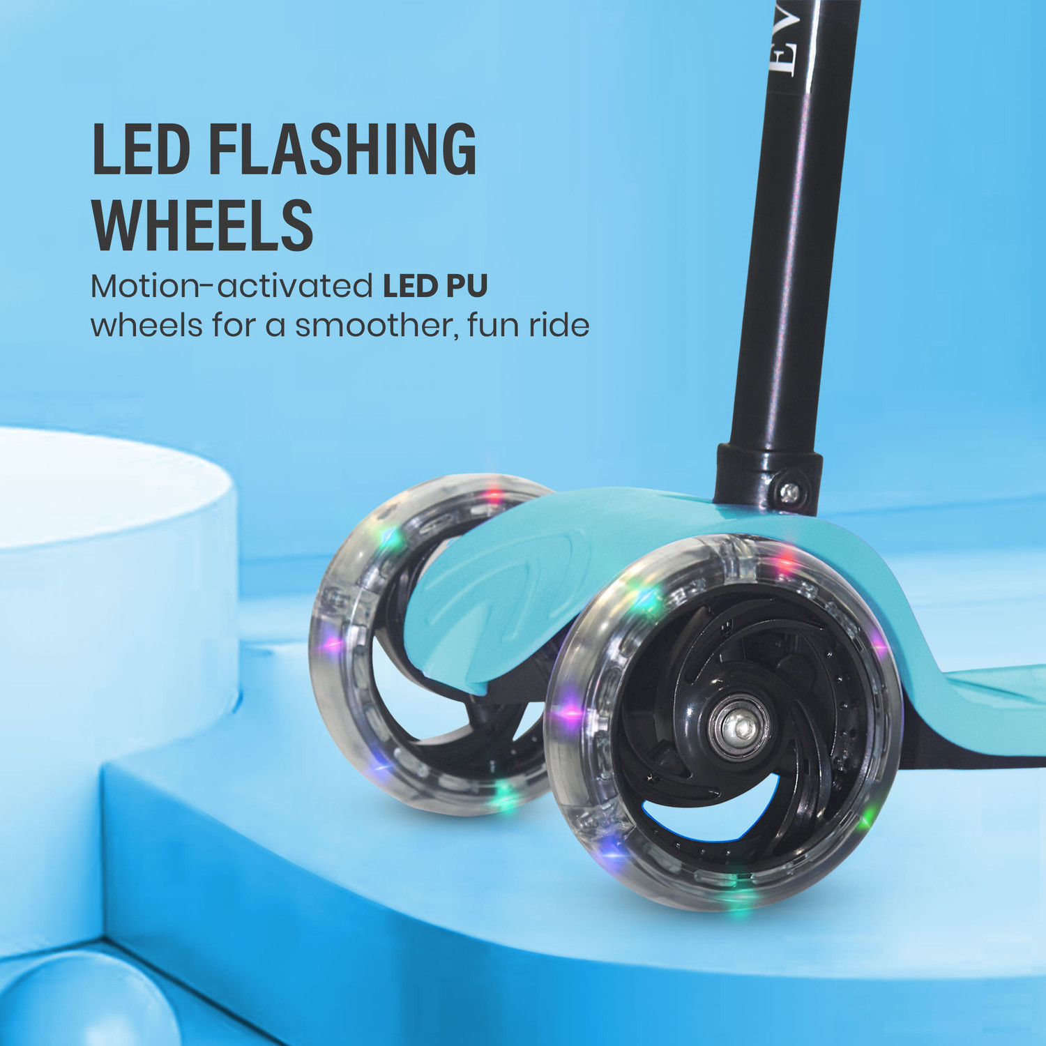 Image of EVELANCE Lil Roamer Scooter Foldable Kick Skating Cycle| Skate Scooter 50Kg Capacity Kids Scooter