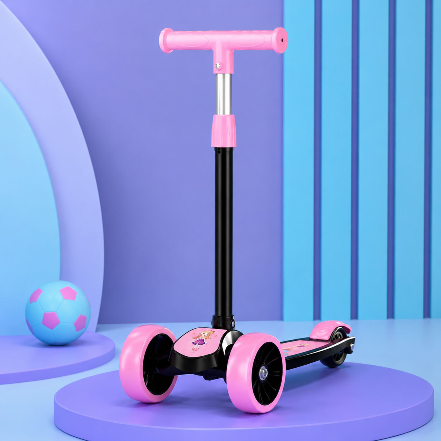 Image of Eimear enterprise 3 Wheel Kick Scooter for Kids of Age 3-8 Years, Kids Scooter