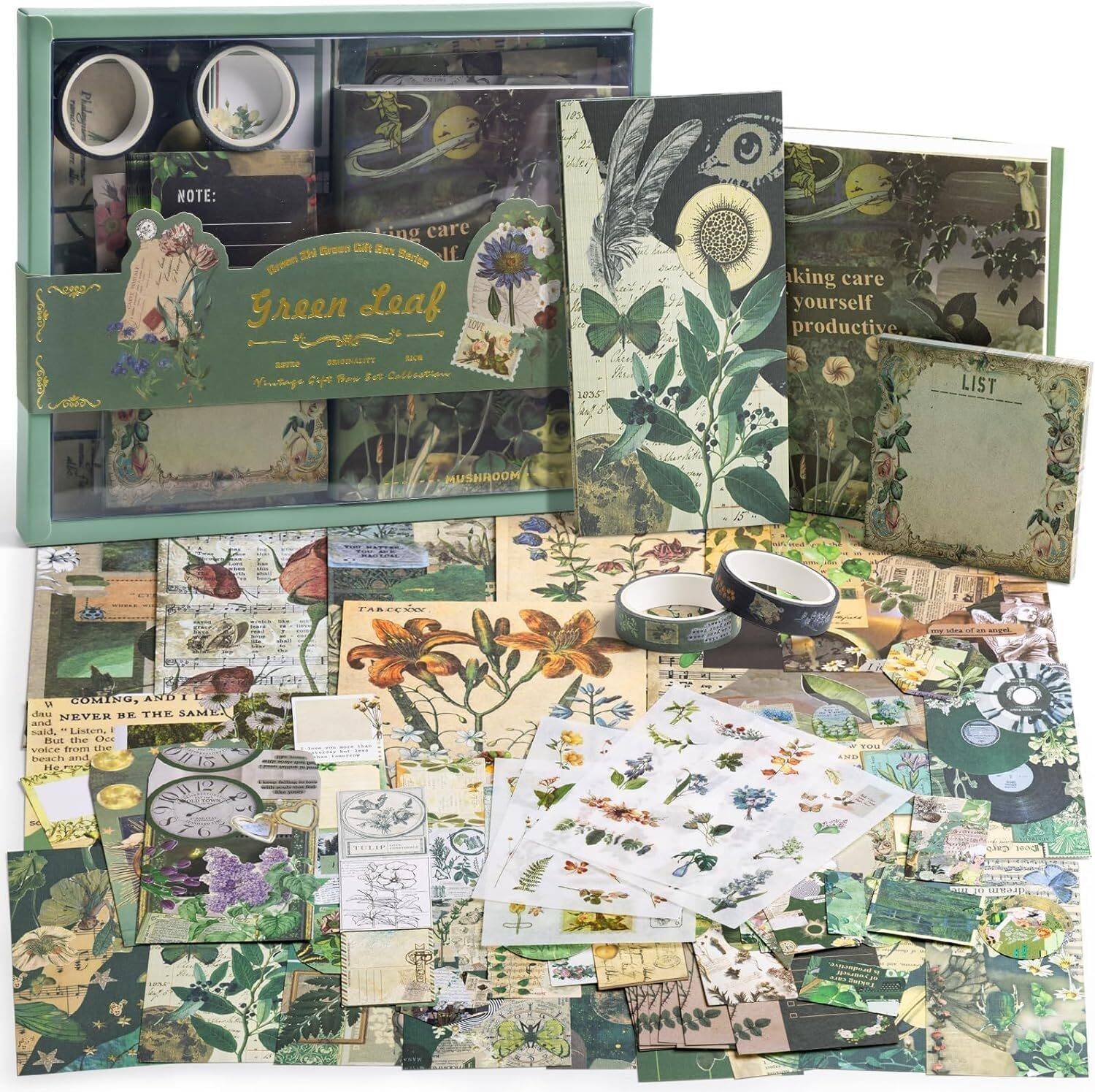 junk journal＆ペーパーバッグセット Zumie 346Pcs Vintage Journal Scrapbook Pack Kit For Art Journaling
