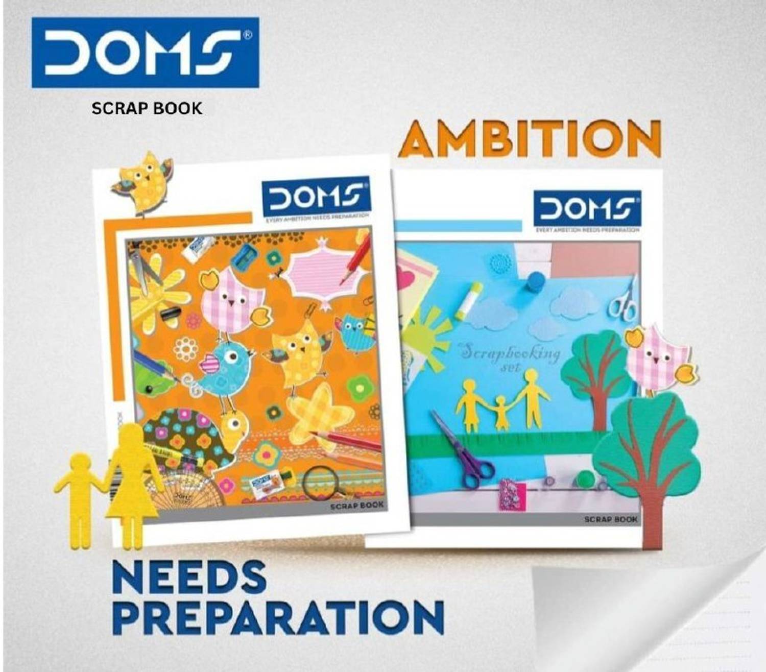 DOMS Scrab Book| 32 Pages (Including index & printed information