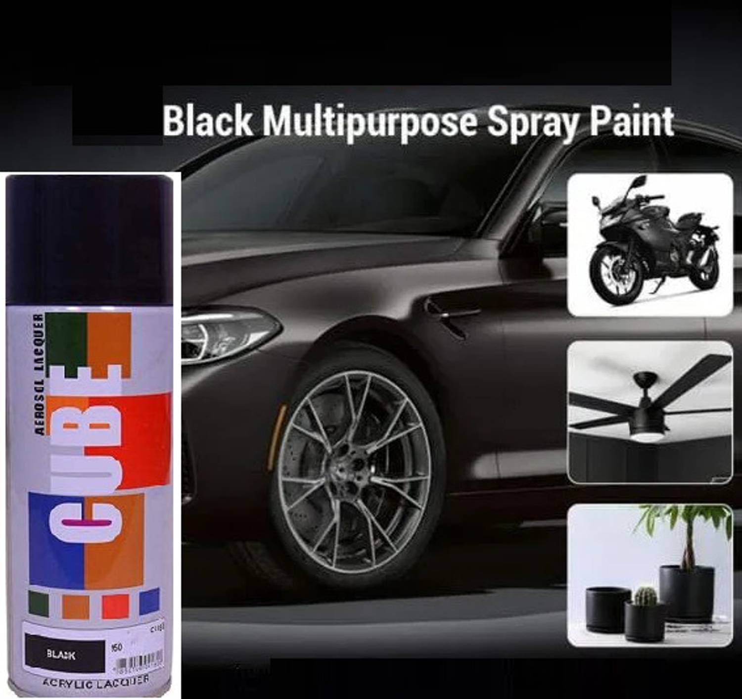 AirMount Black Spray Paint 950 ml