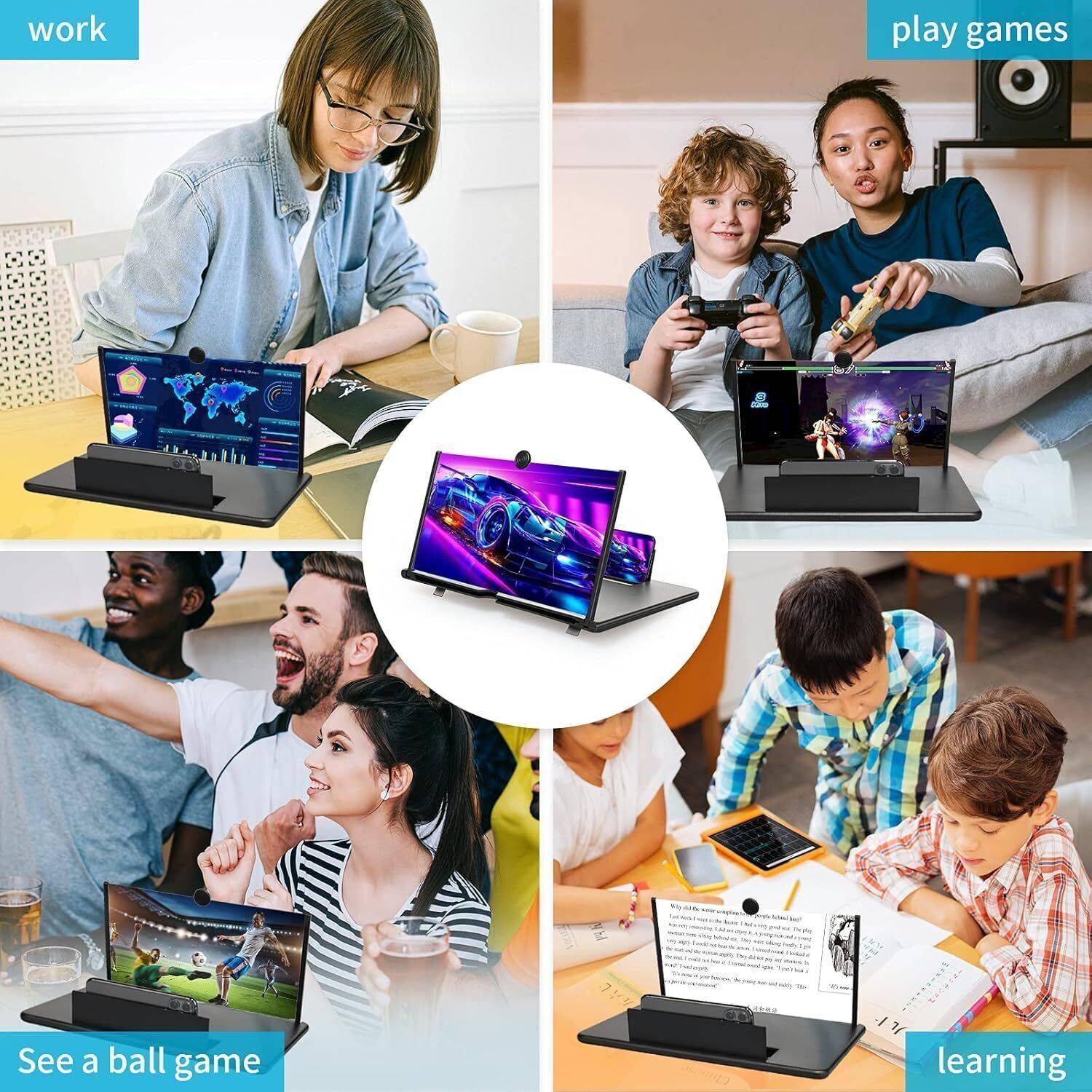 LepdoCart 0 inch 3D HD Mobile Screen Glass Magnifier - Image 4