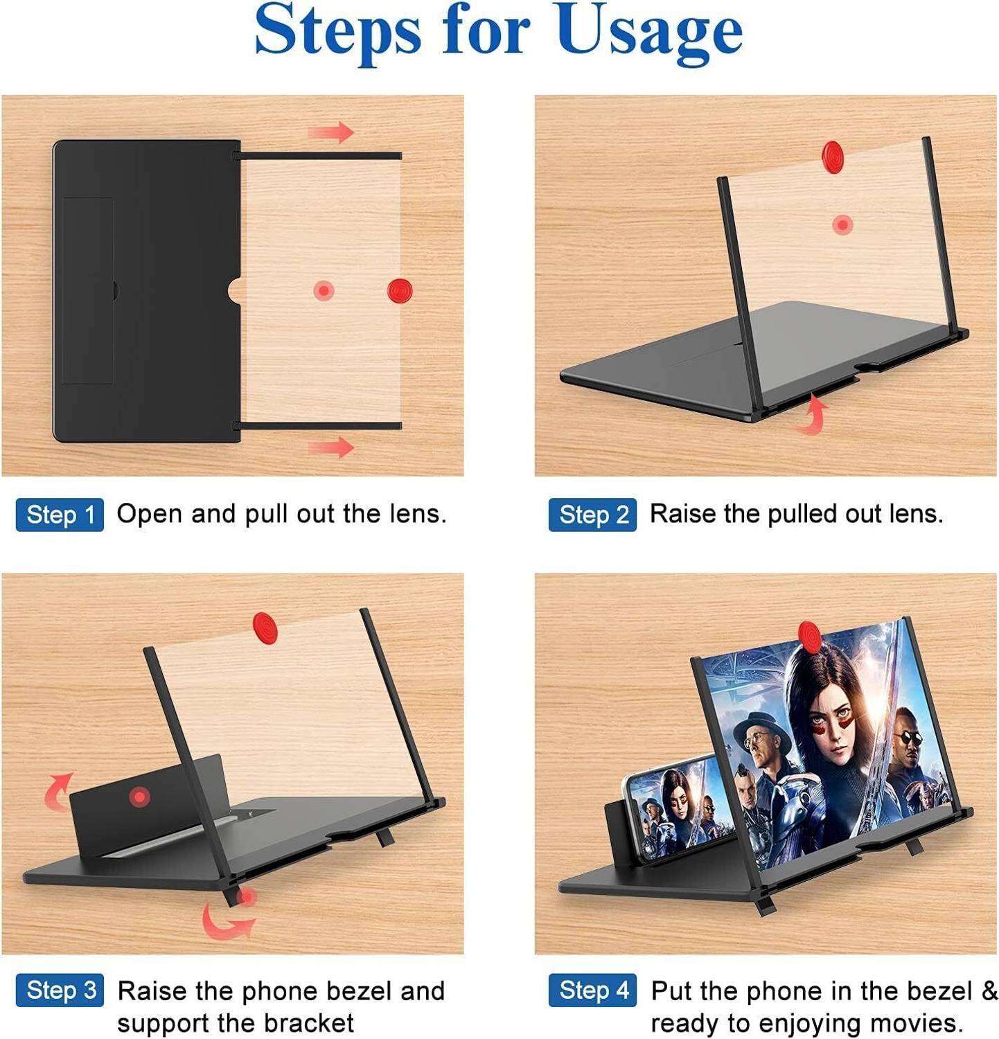 DREZII 12 inch 3D HD Mobile Screen Magnifier - Image 2