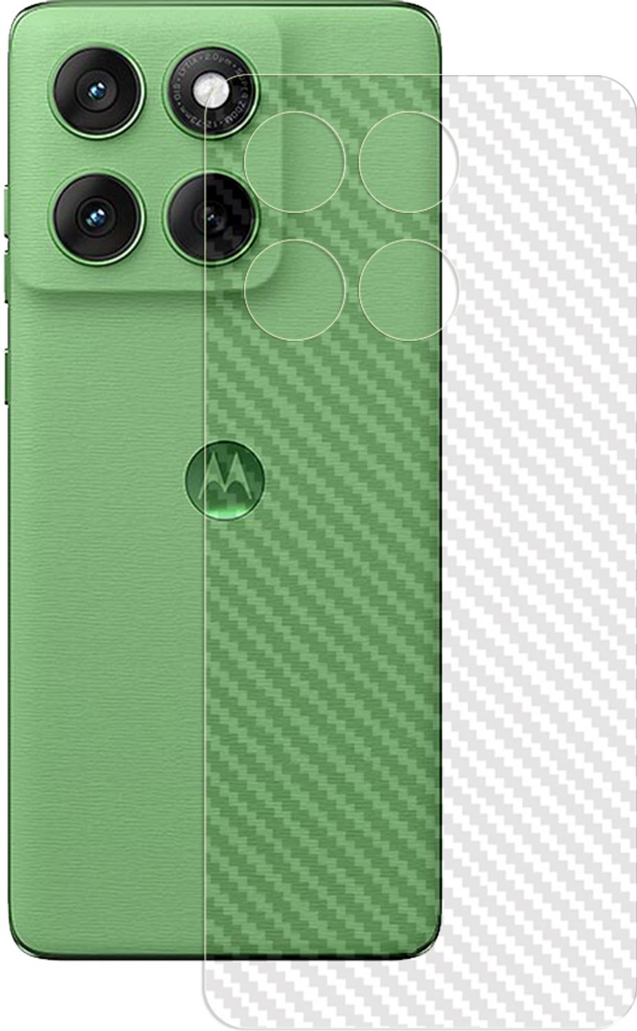 ARBAN Back Screen Guard for Motorola Edge 60 5G BACK CARBON FIBER Screen Protector | Anti-Scratch | Edge to Edge Full Coverage | SCREEN GUARD