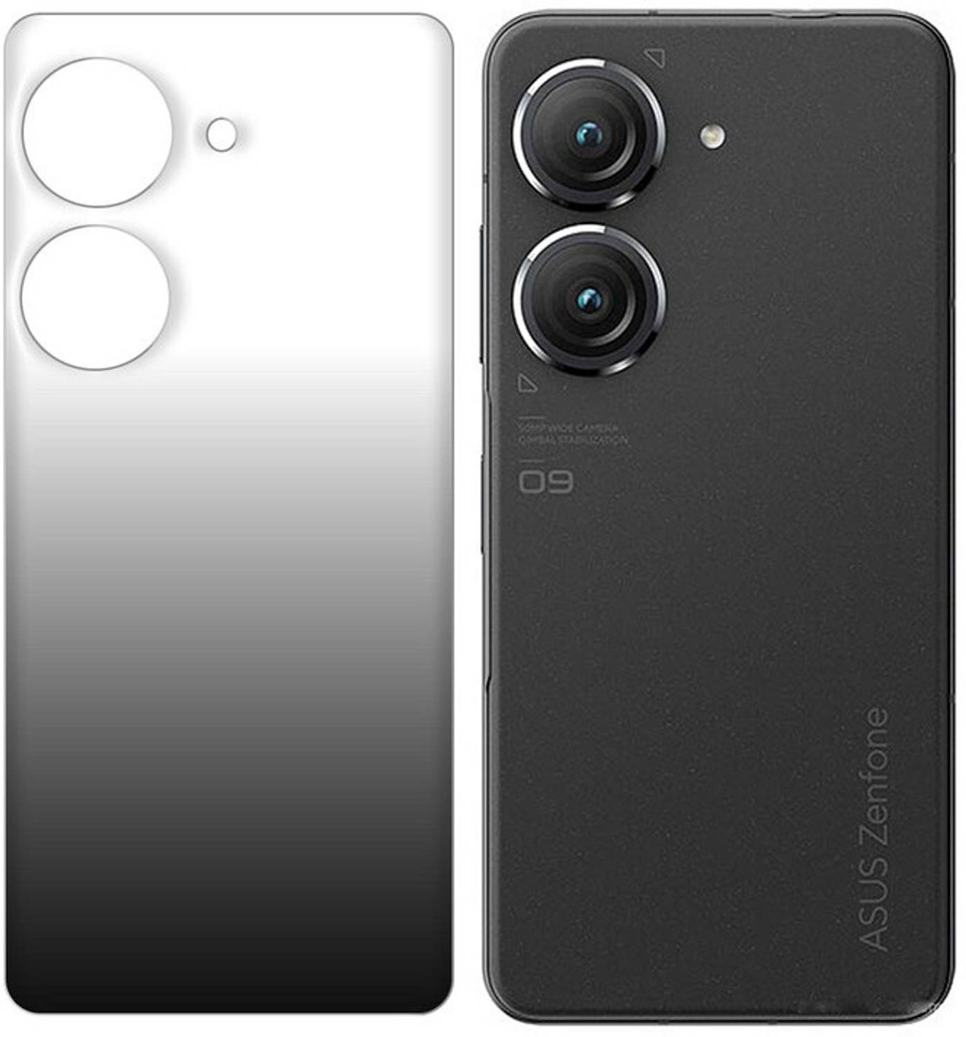 FCS Back Screen Guard for Asus Zenfone 9 Back (Matte)