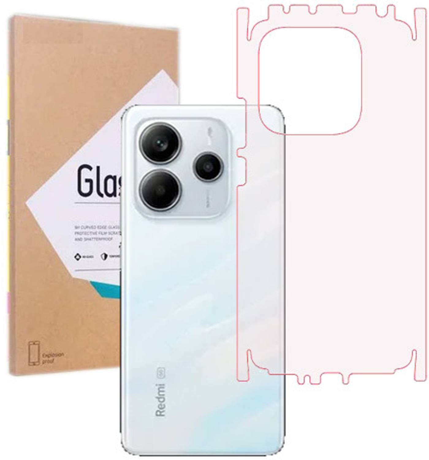 AARERED Back Screen Guard for Redmi note 14, REDMI NOTE 14