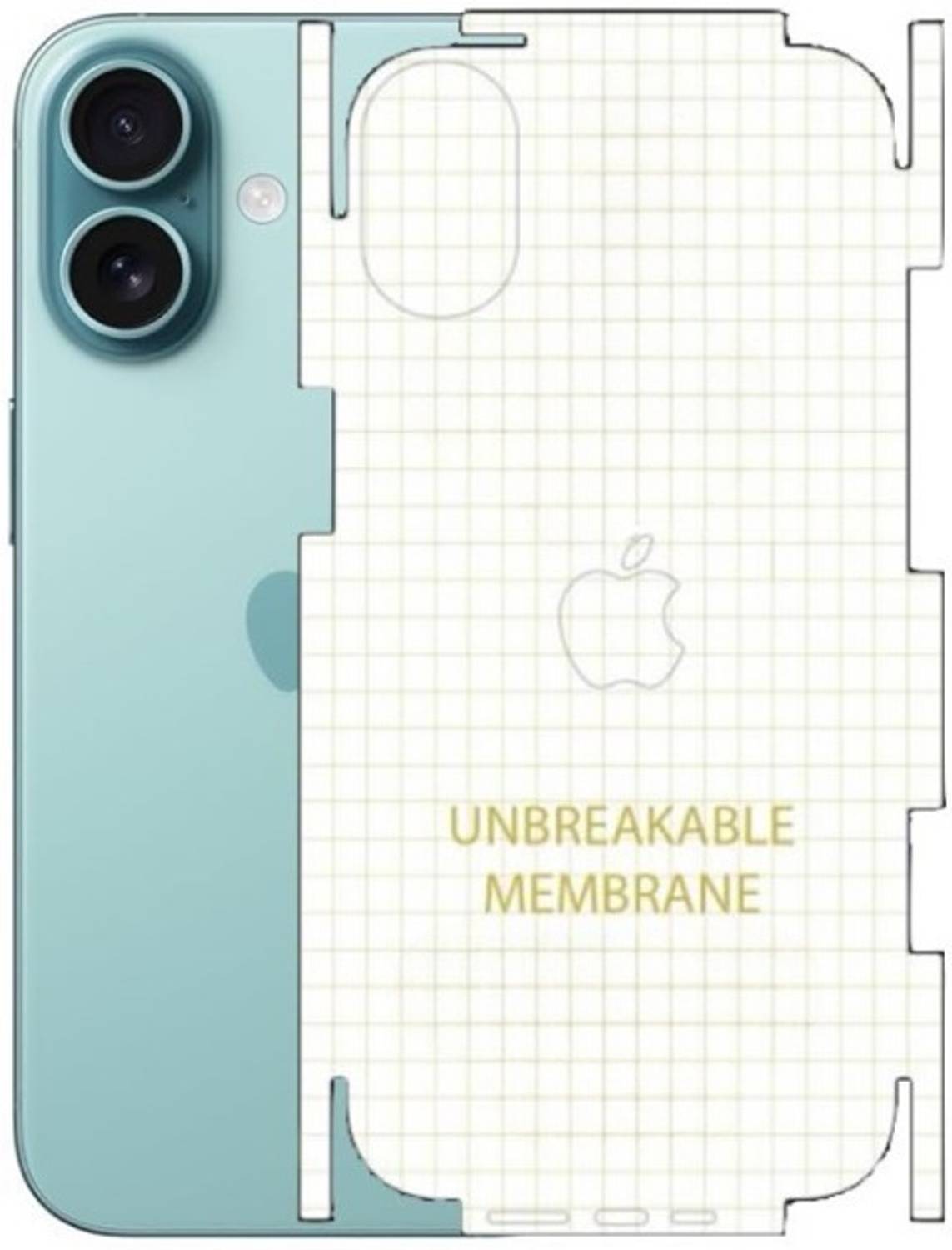 A3sprime Back Screen Guard for |Unbreakable Soft Transparent Back and Side Skin Protector|