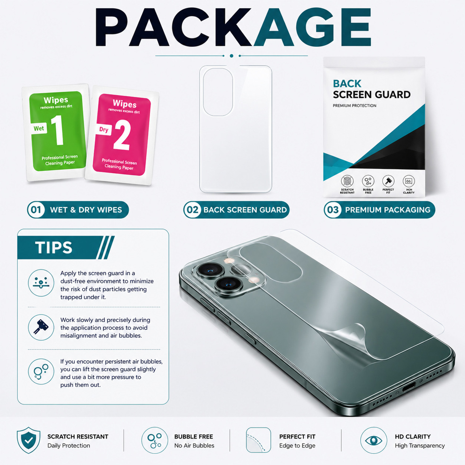 Image of Kabeira Back Screen Guard for vivo S2 5G