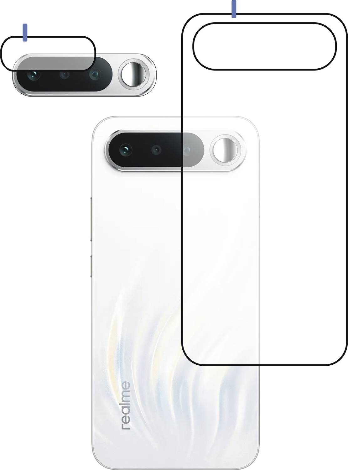 Screen Protector Back Tempered Glass for REALME 16 5G