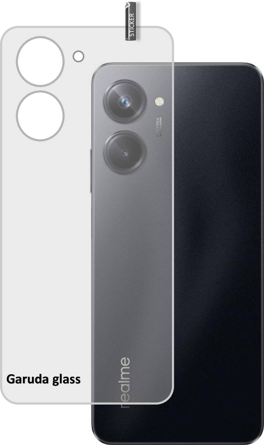 BOMGUARD Back Tempered Glass for REALME 10 PRO