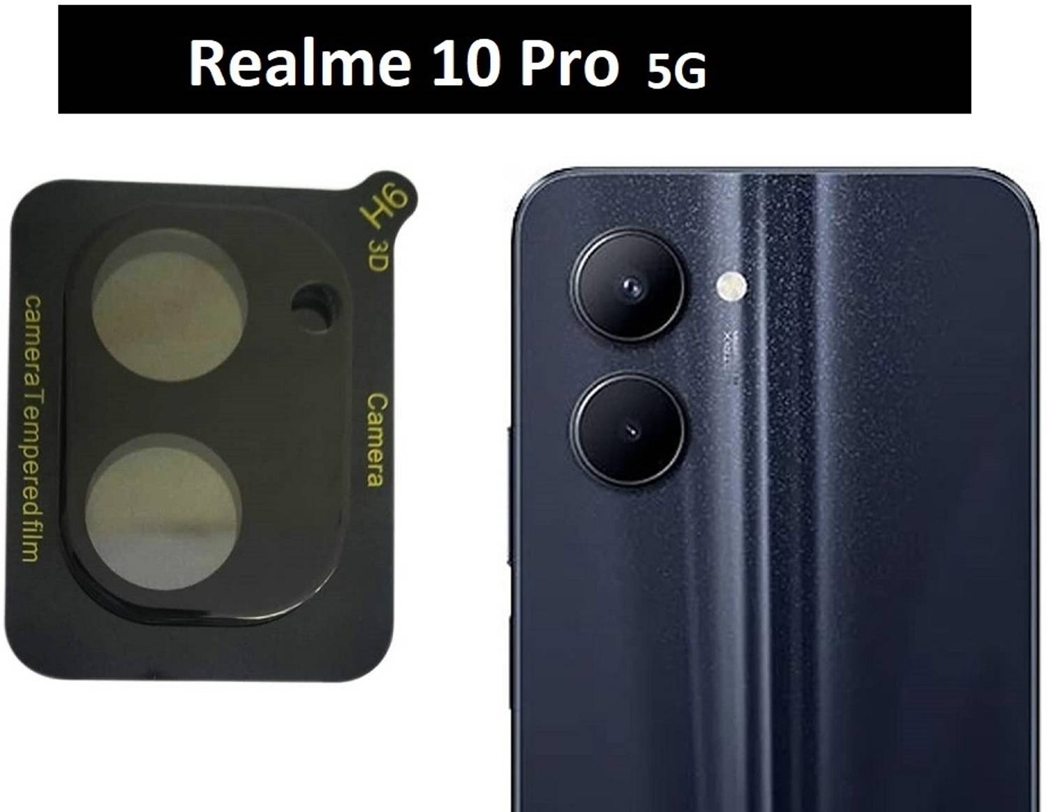 Bodoma Camera Lens Protector for Realme 10 Pro 5G, Realme 10 Pro 5
