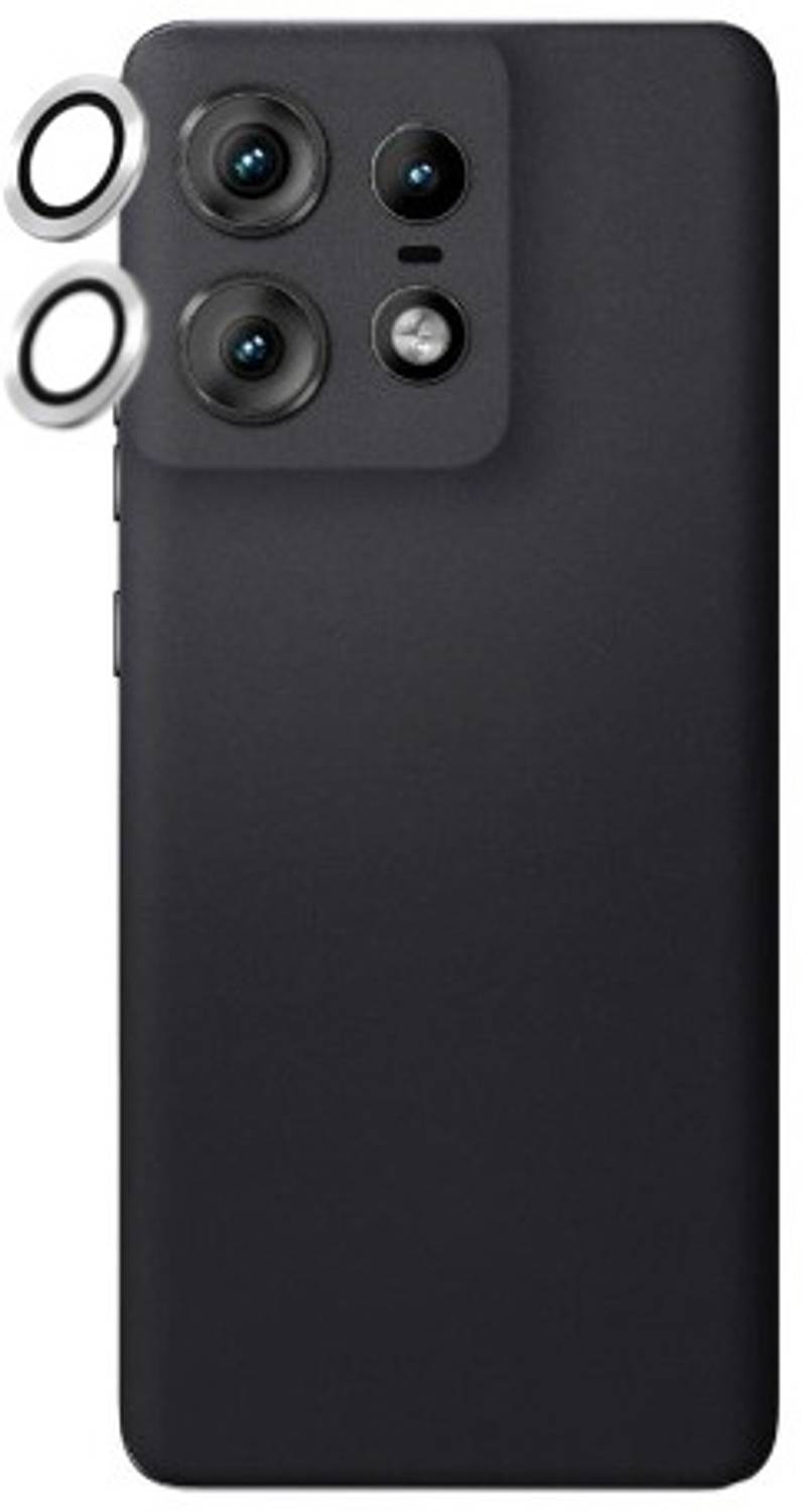 A3sprime Camera Lens Protector for MOTOROLA Edge 50 Pro 5G, |Full Coverage 9H Surface Hardness Tempered Glass with Metal Ring Guard Camera Lens Protector|, (Color - Silver)