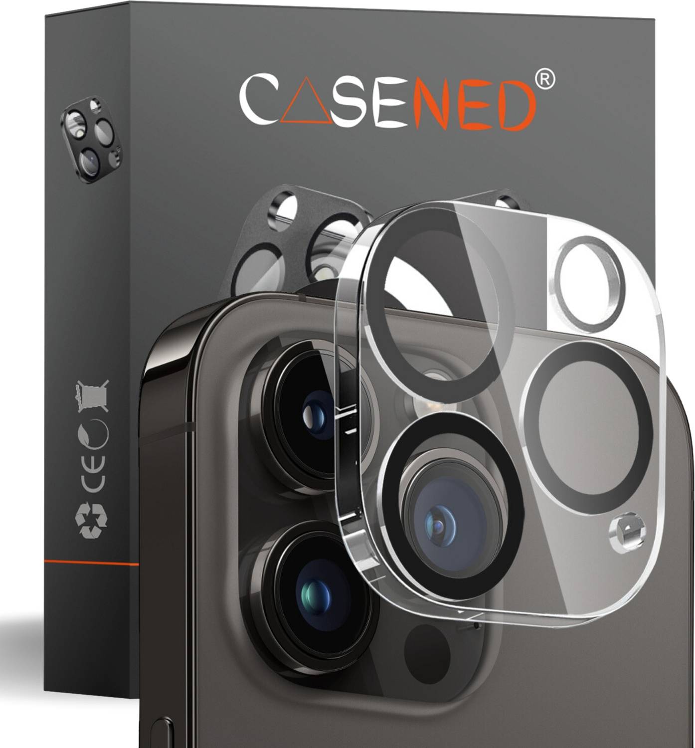 CASENED Camera Lens Protector for Apple iPhone 16 Pro / Apple iPhone 16 Pro Max