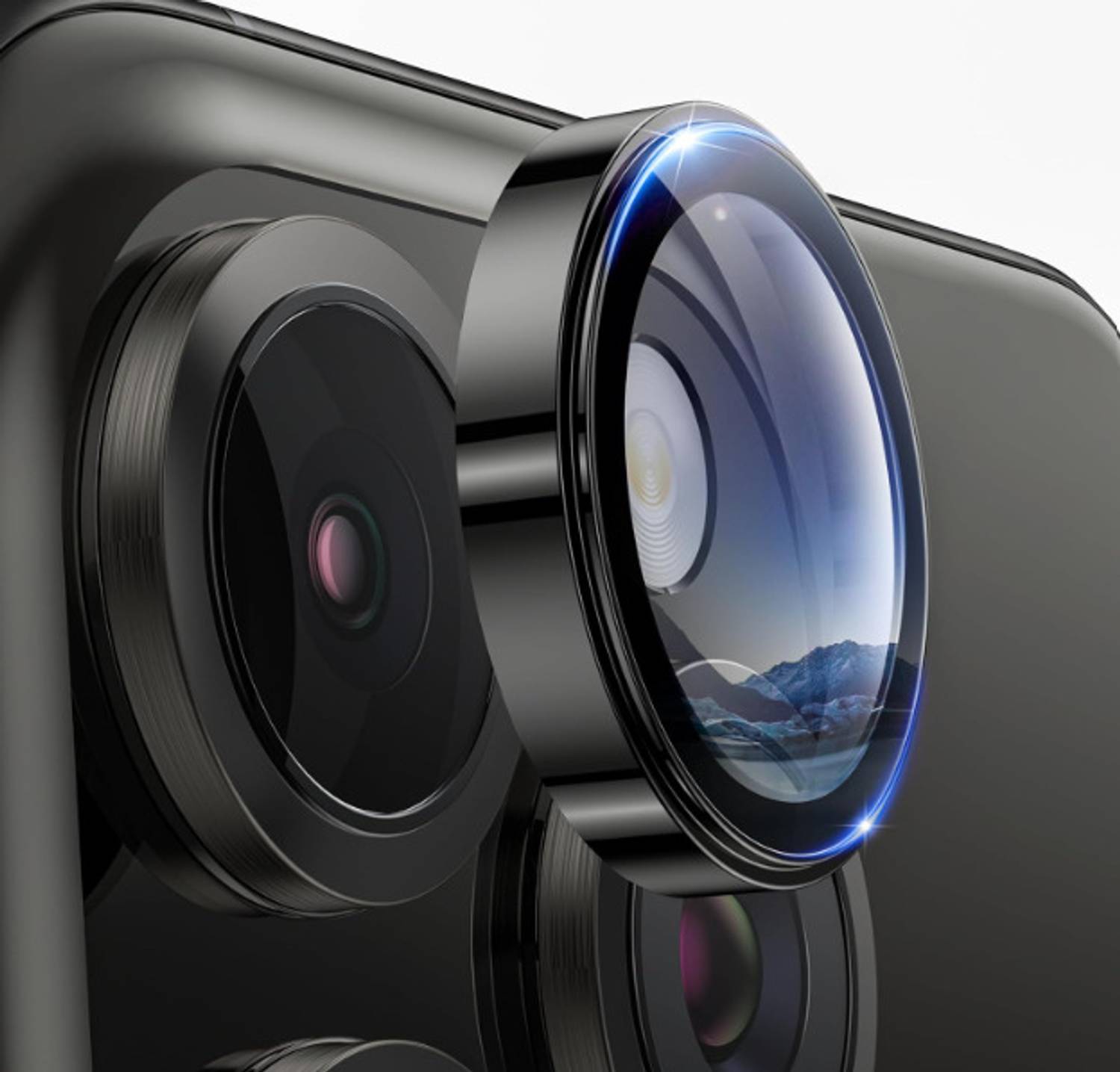 GET PAY Camera Lens Protector for iPhone 15 Plus Metal Rings Back