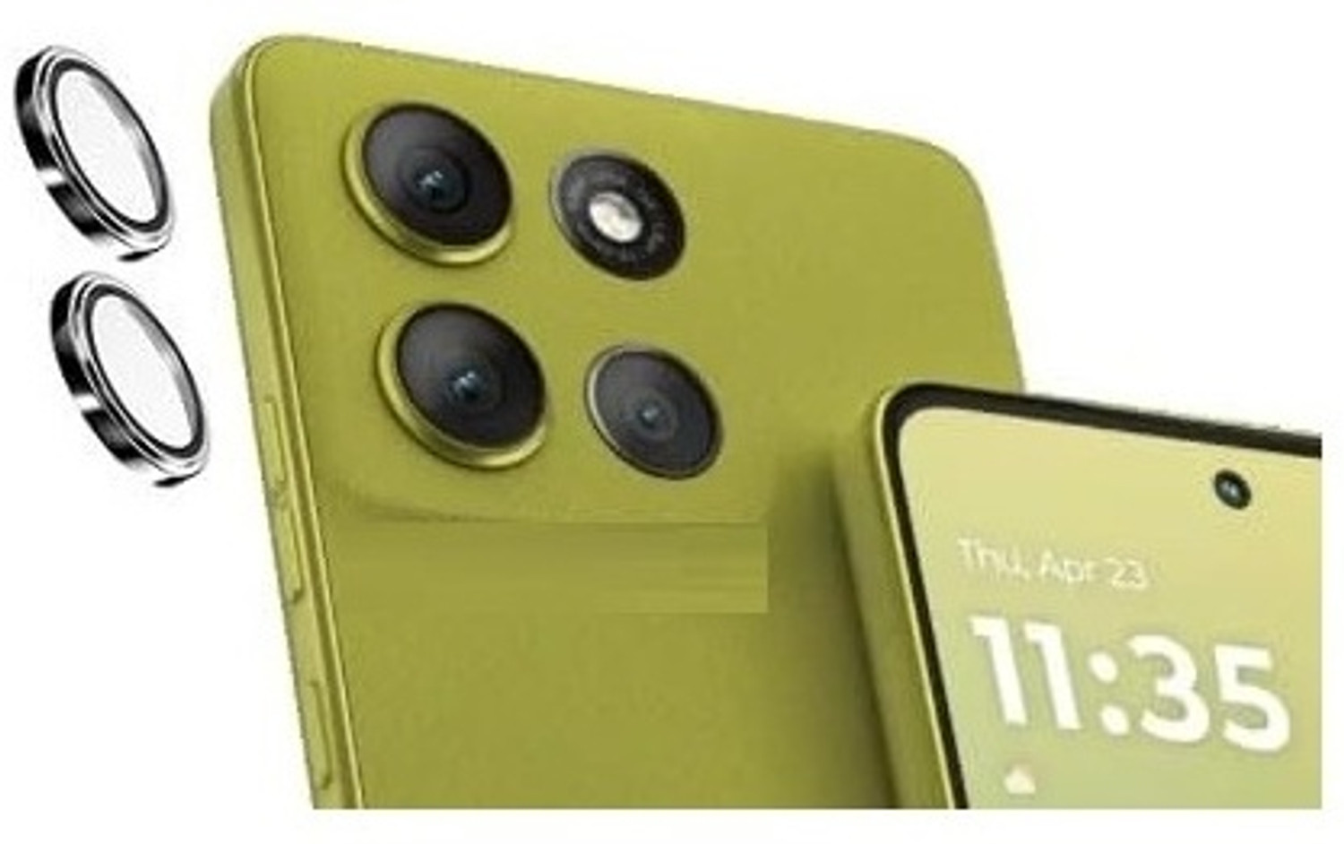 Image of O2MG Camera Lens Protector for MOTOROLA G86 Power 5G