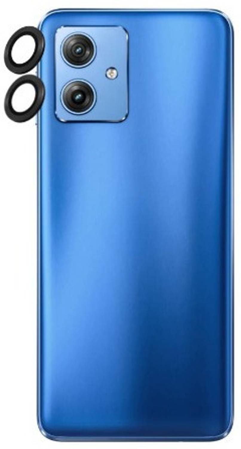 A3sprime Camera Lens Protector for Motorola g54 5G, |Full Coverage 9H Surface Hardness Tempered Glass with Metal Ring Guard Camera Lens Protector|, (Color - Black)