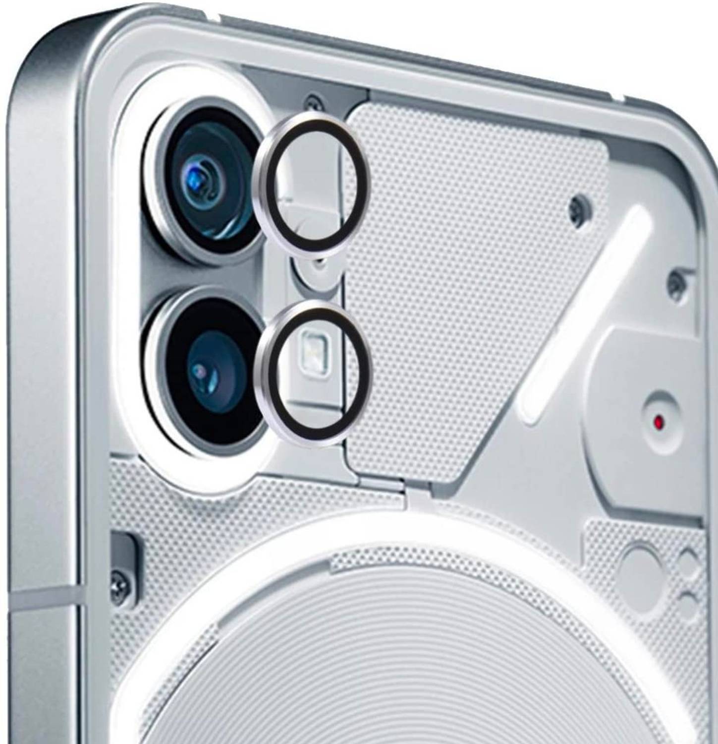 A3sprime Camera Lens Protector for Nothing Phone (1) 5G, |Full Coverage 9H Surface Hardness Tempered Glass with Metal Ring Guard Camera Protector|