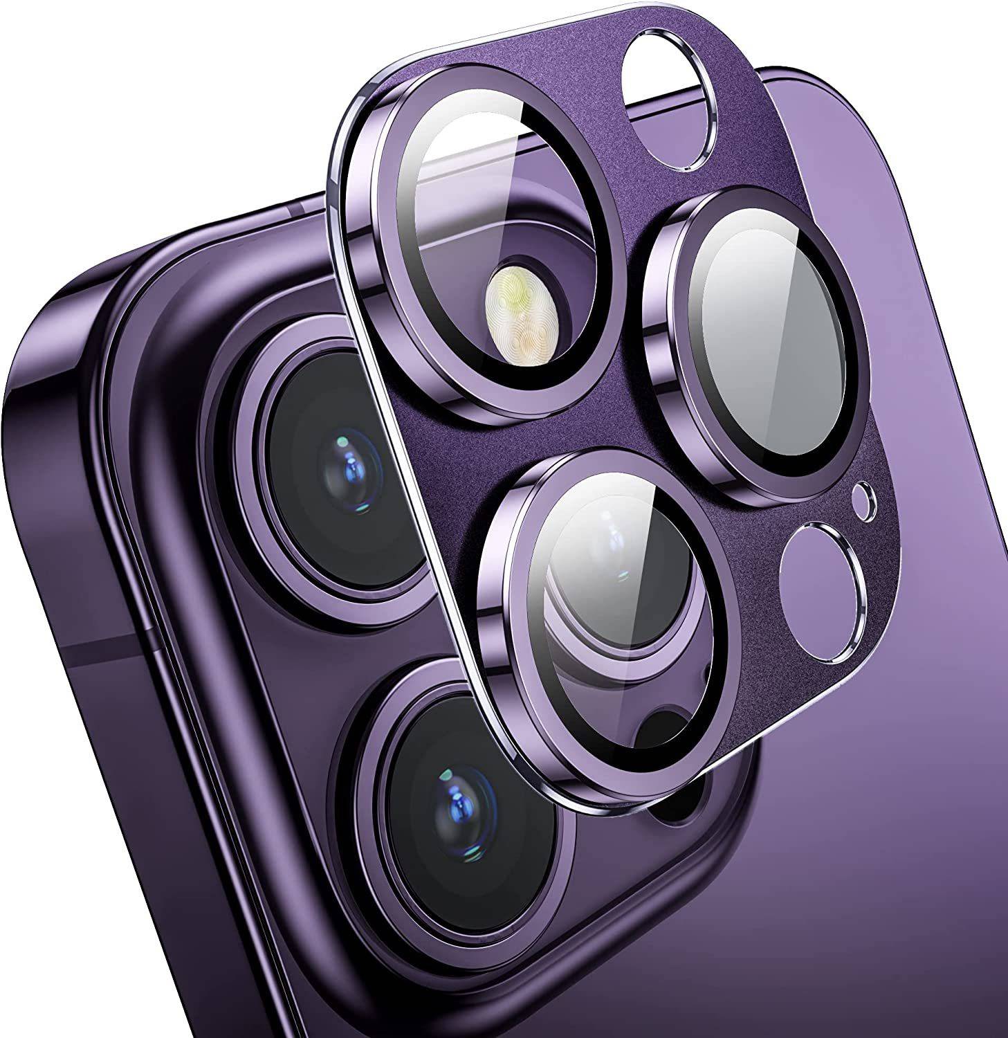 CASENED Back Camera Lens Glass Protector for iPhone 14 Pro iPhone 14 Pro Max