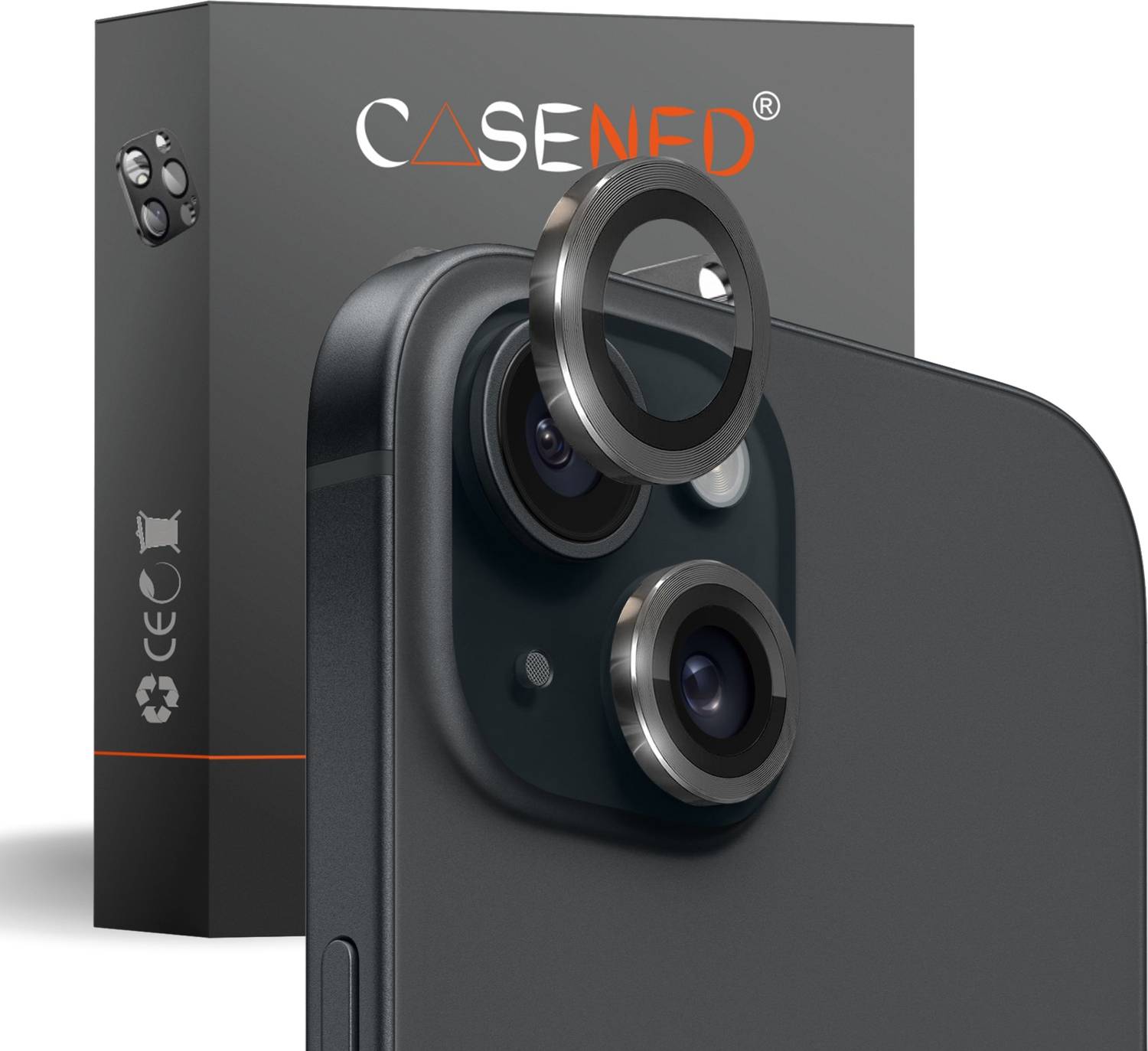 CASENED Camera Lens Protector for Apple iPhone 15 (Pack of 1)
