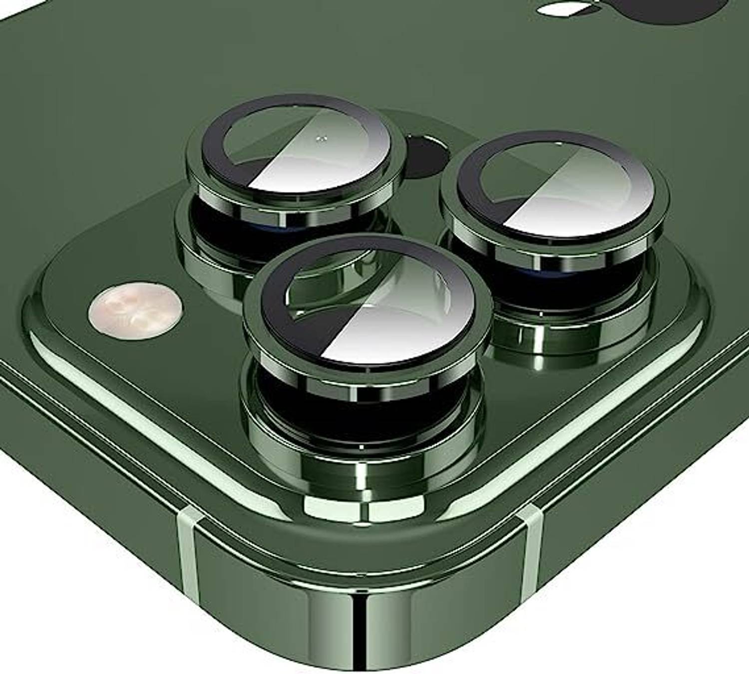 Beanny Camera Lens Protector for Apple iPhone 13 Pro/ iPhone 13 Pro Max Camera Lance With Inbuilt Tempered Glass Aluminium Alloy Metal Ring Scratch proof Very Easy To Install With Ultra Protection