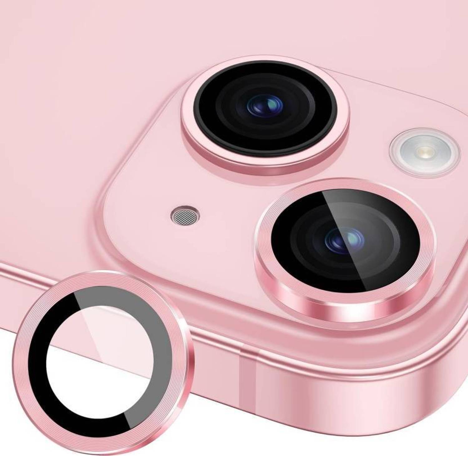 LOOTCASE Camera Lens Protector for iPhone 15 Plus,Full Coverage 9