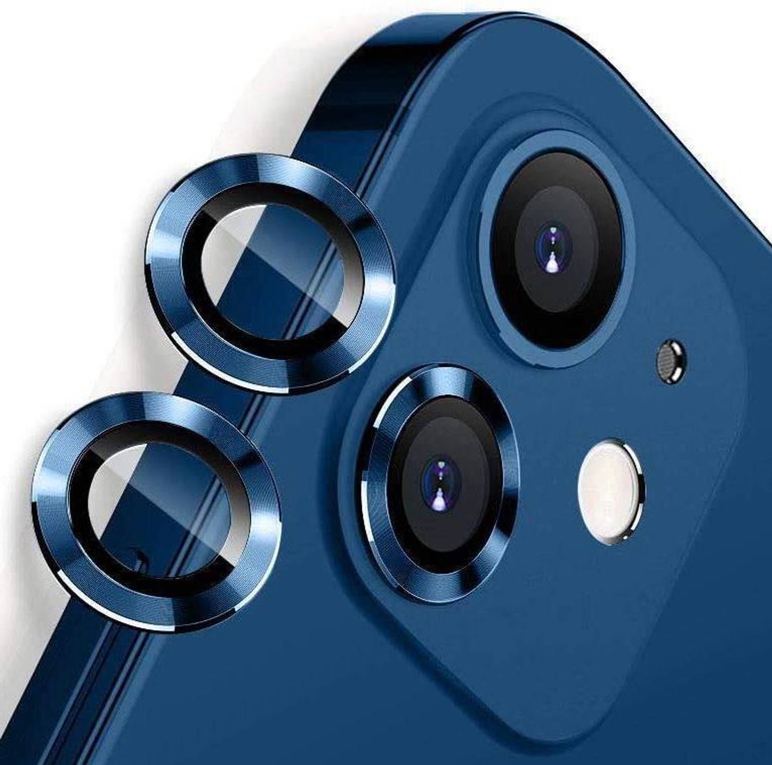 A3sprime Back Camera Lens Ring Guard Protector for APPLE iPhone 12, Color - Blue