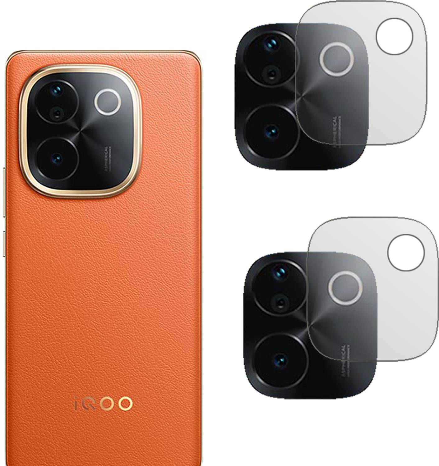 SAEMPIRE Camera Lens Protector for IQOO Z9S PRO 5g (Pack of 2)