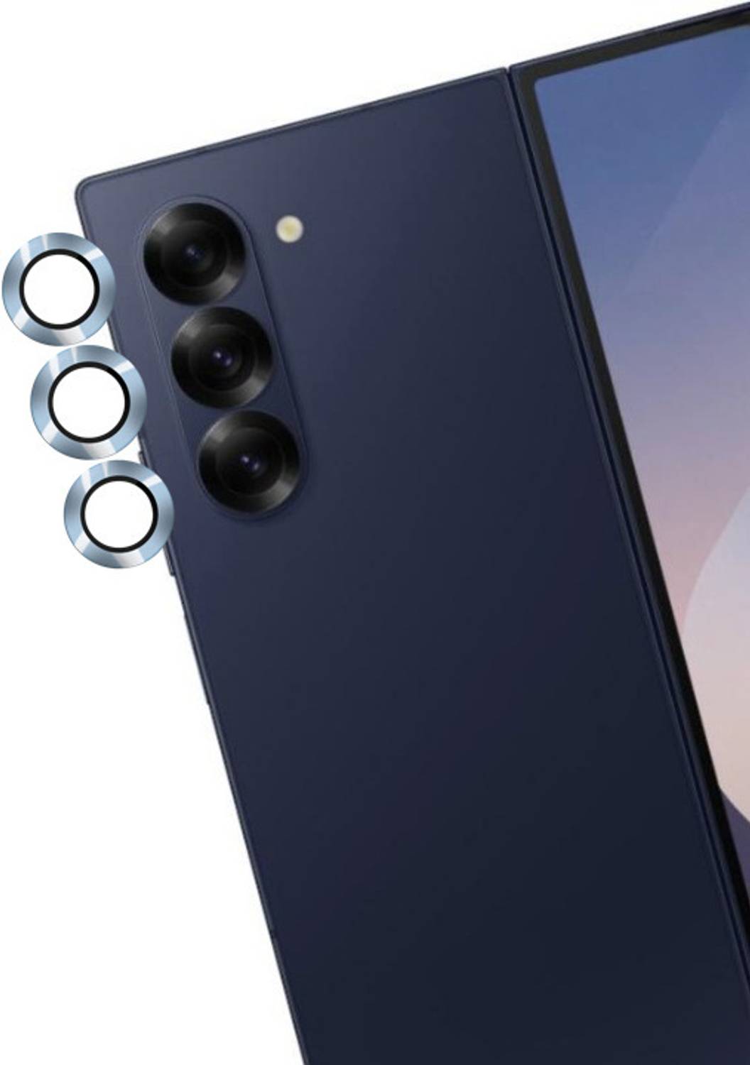 A3sprime Camera Lens Protector for SAMSUNG Galaxy Z Fold6 5G, |Edge to Edge Full Coverage 9H Hardness Tempered Glass with Ring Guard Camera Lens Protector|
