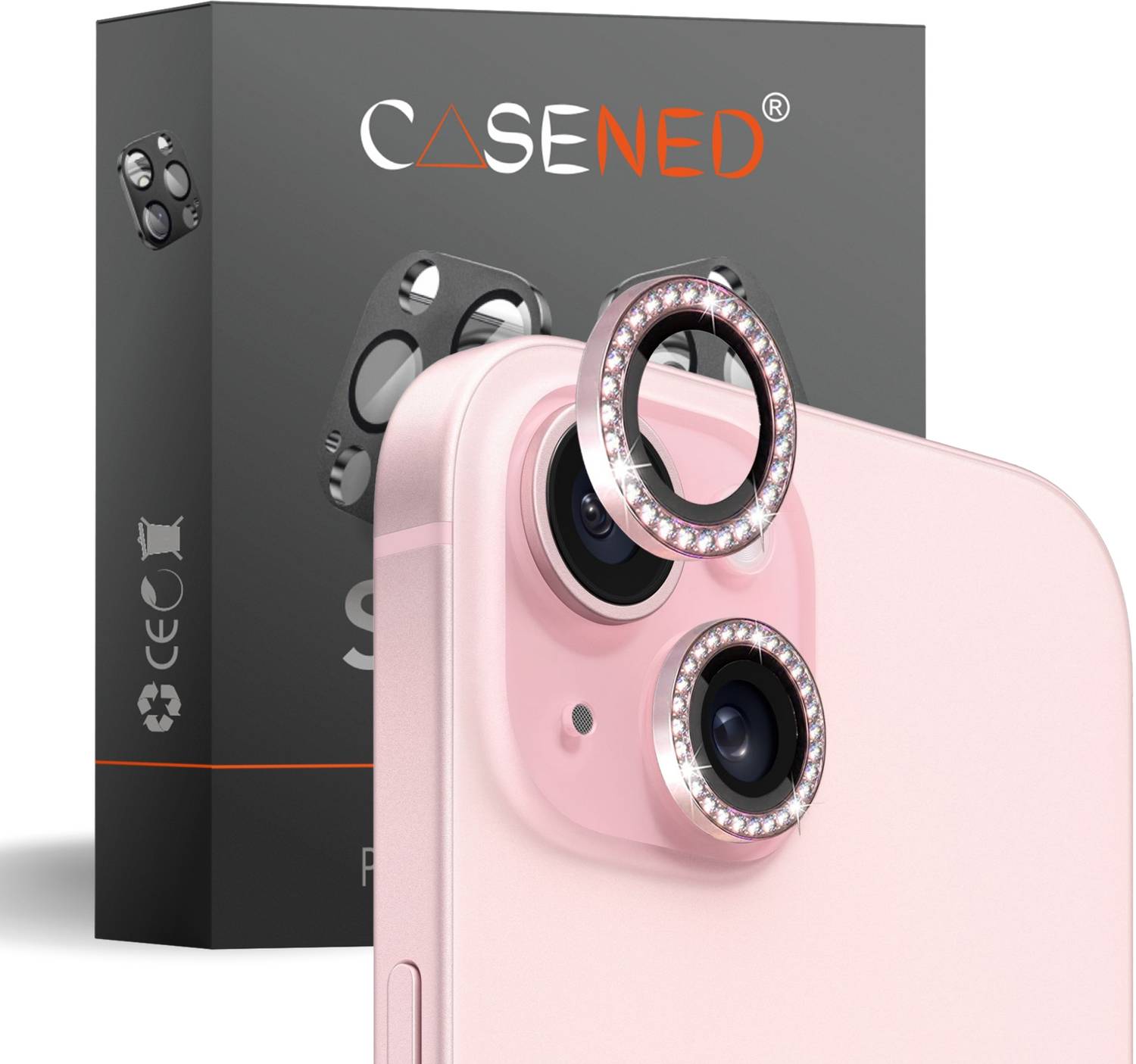 CASENED Camera Lens Protector for Apple iPhone 13