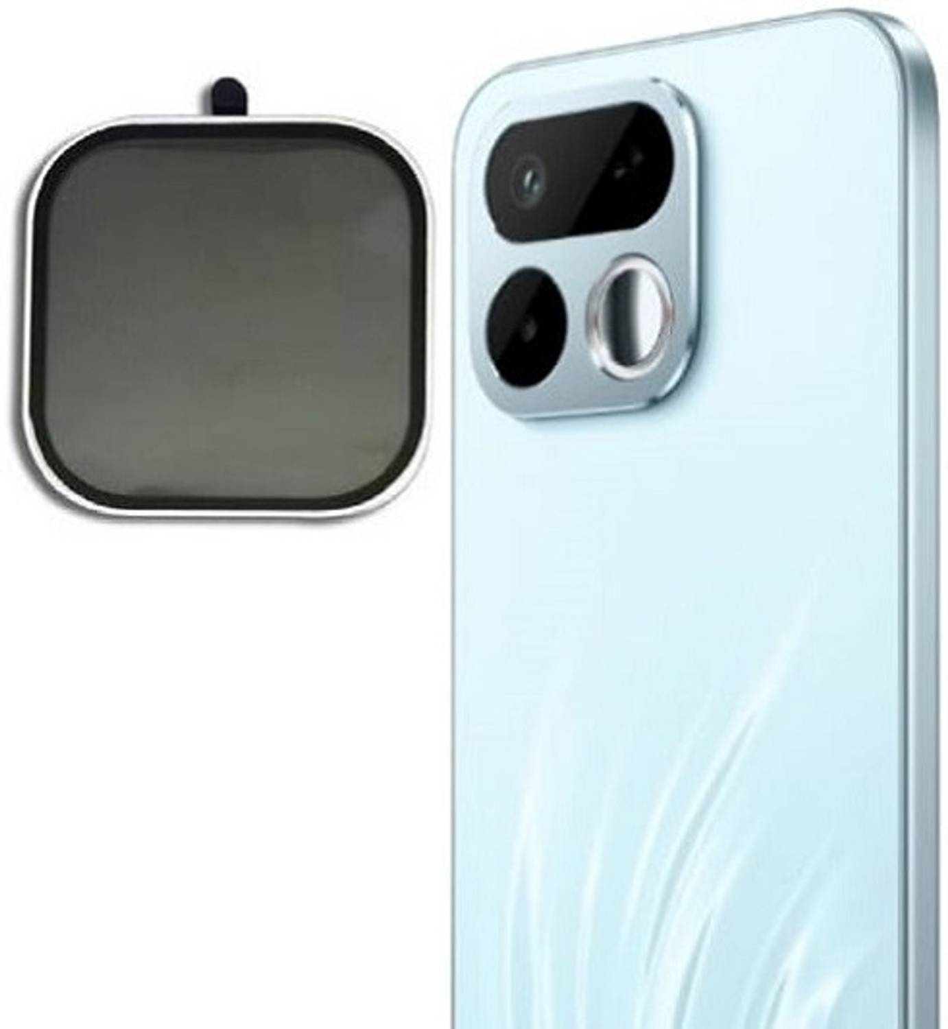 AKSHUD Camera Lens Protector for realme 16T 5G Camera Lens Protector Metal Ring Lens Film