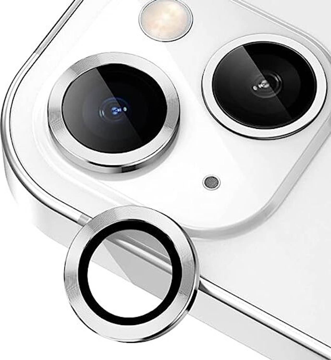 Beanny Camera Lens Protector for iPhone 14/ iPhone 14 Plus Aluminum Alloy Anti Scratch Camera Lens Protector Ring