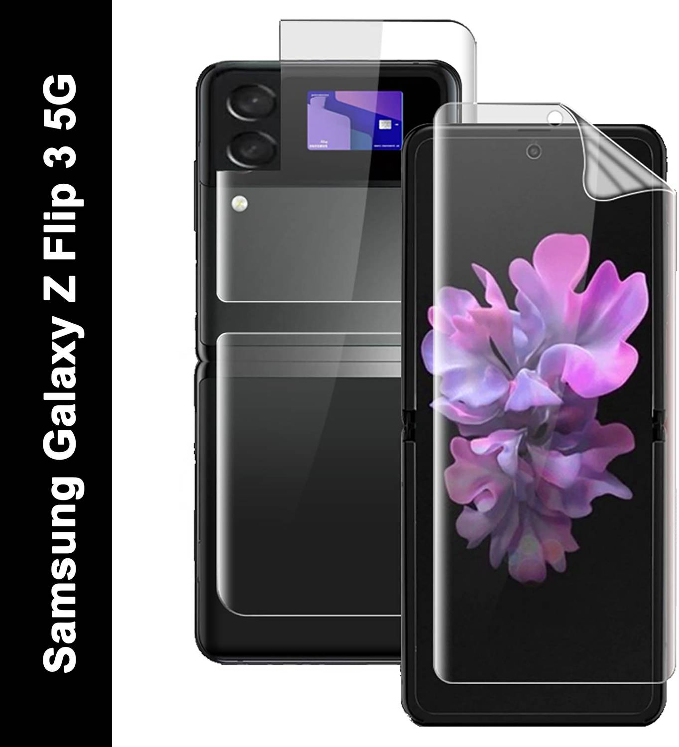 Lustree Front and Back Screen Guard for Samsung Galaxy Z Flip 3 5