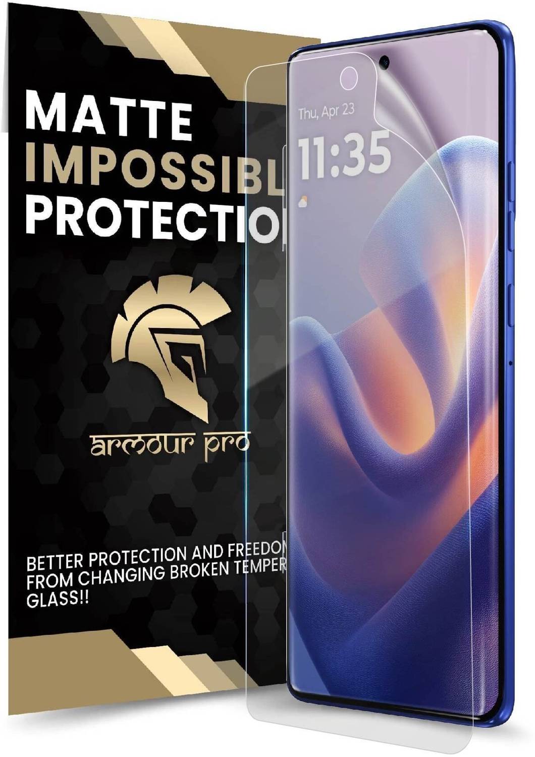 ArmourPro Edge To Edge Screen Guard for Motorola Edge 60 Pro 5G, Motorola Edge 60 Pro, Moto Edge 60 Pro 5G, Matte Unbreakable Membrane