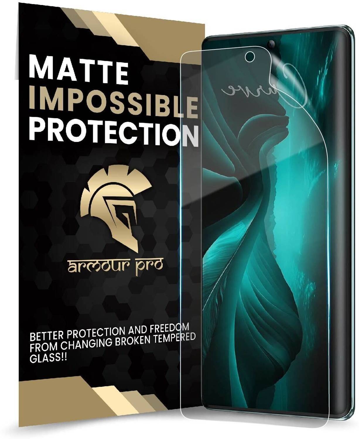 ArmourPro Edge To Edge Screen Guard for Lava Blaze Curve, Lava Blaze Curve 5G, Matte Unbreakable Membrane