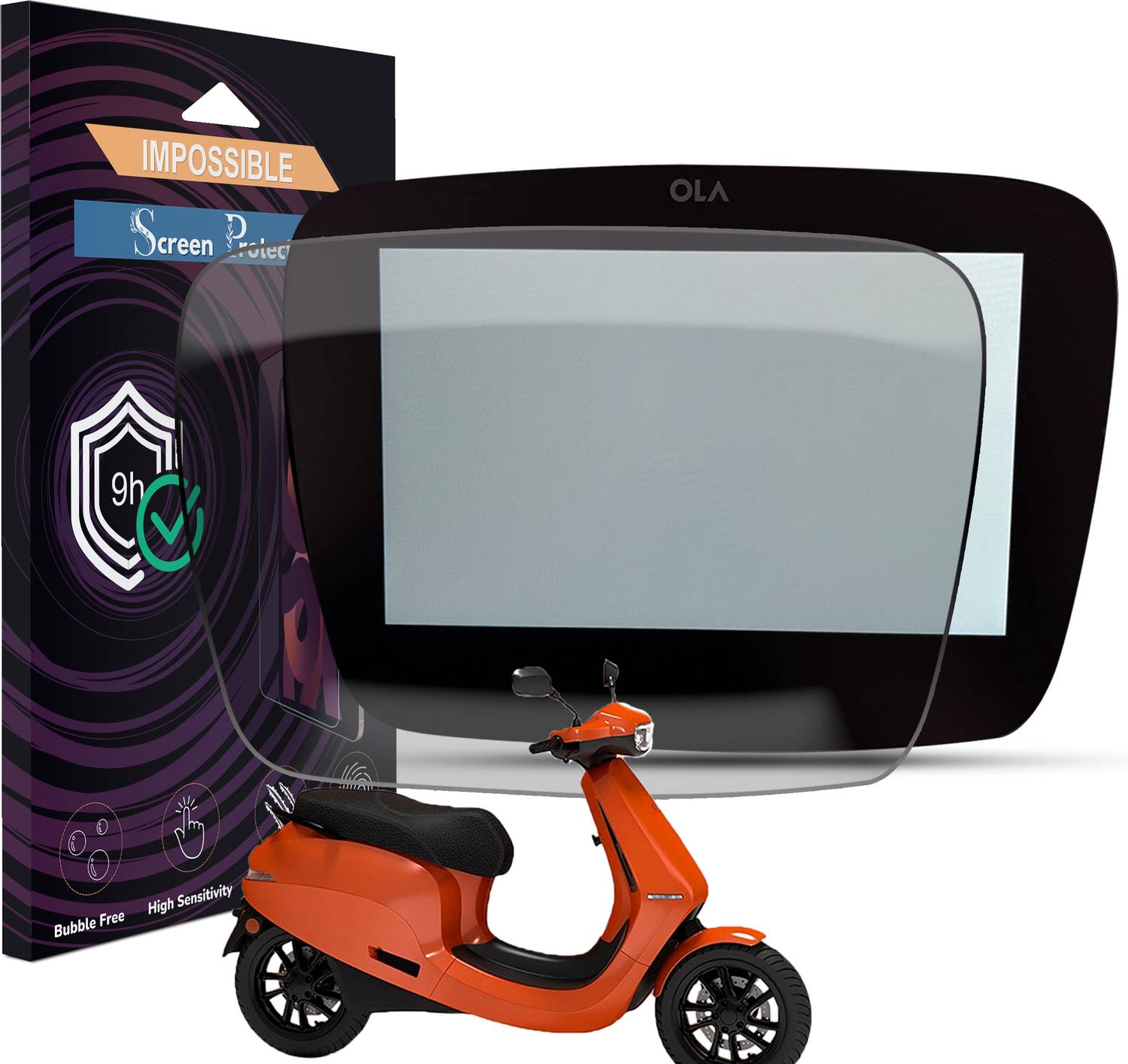 Enlinea Edge To Edge Screen Guard for Ola S1 Pro Screen Guard, Ol