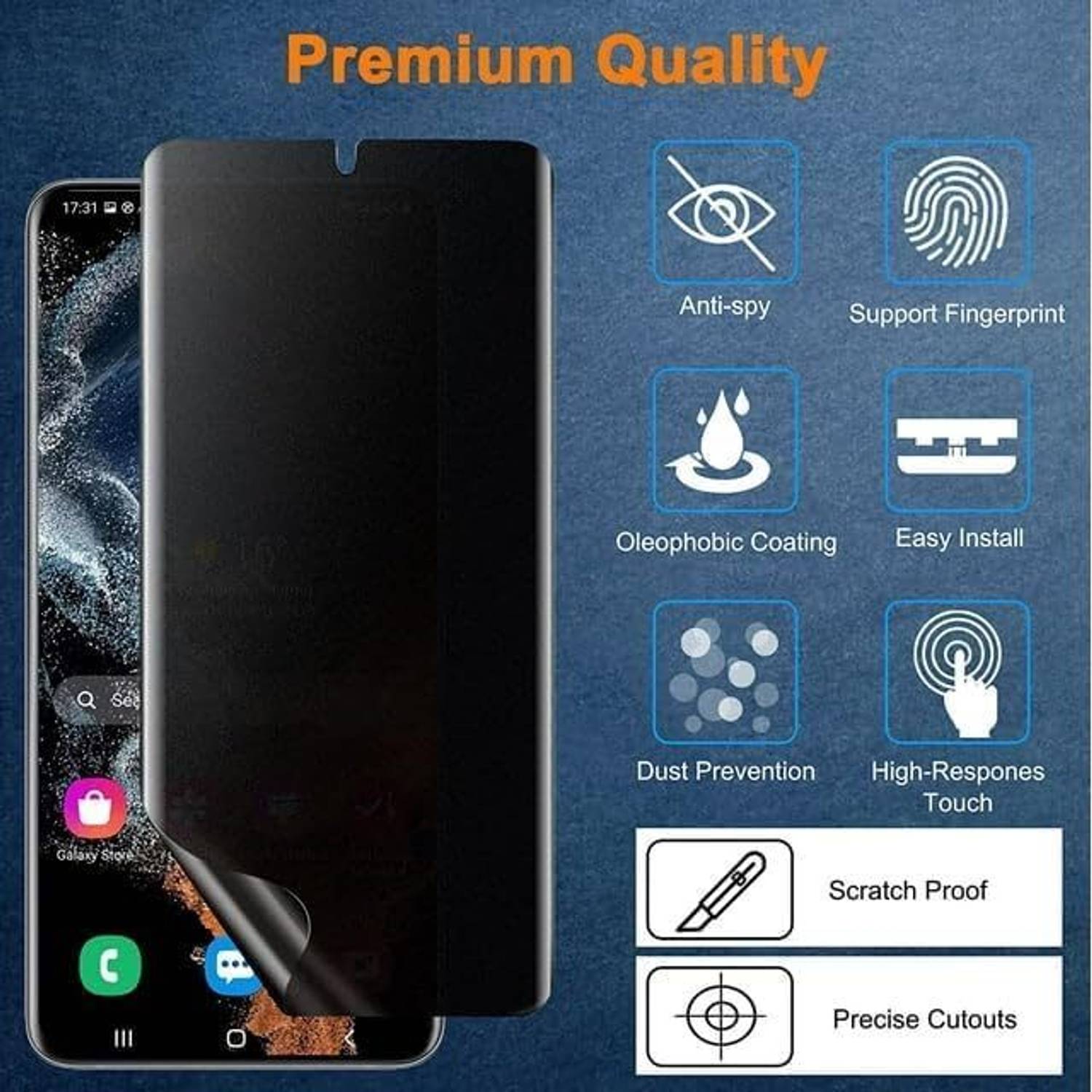 BROTECT Displayschutzfolie Sichtschutzfolie für Motorola Moto G10, 2