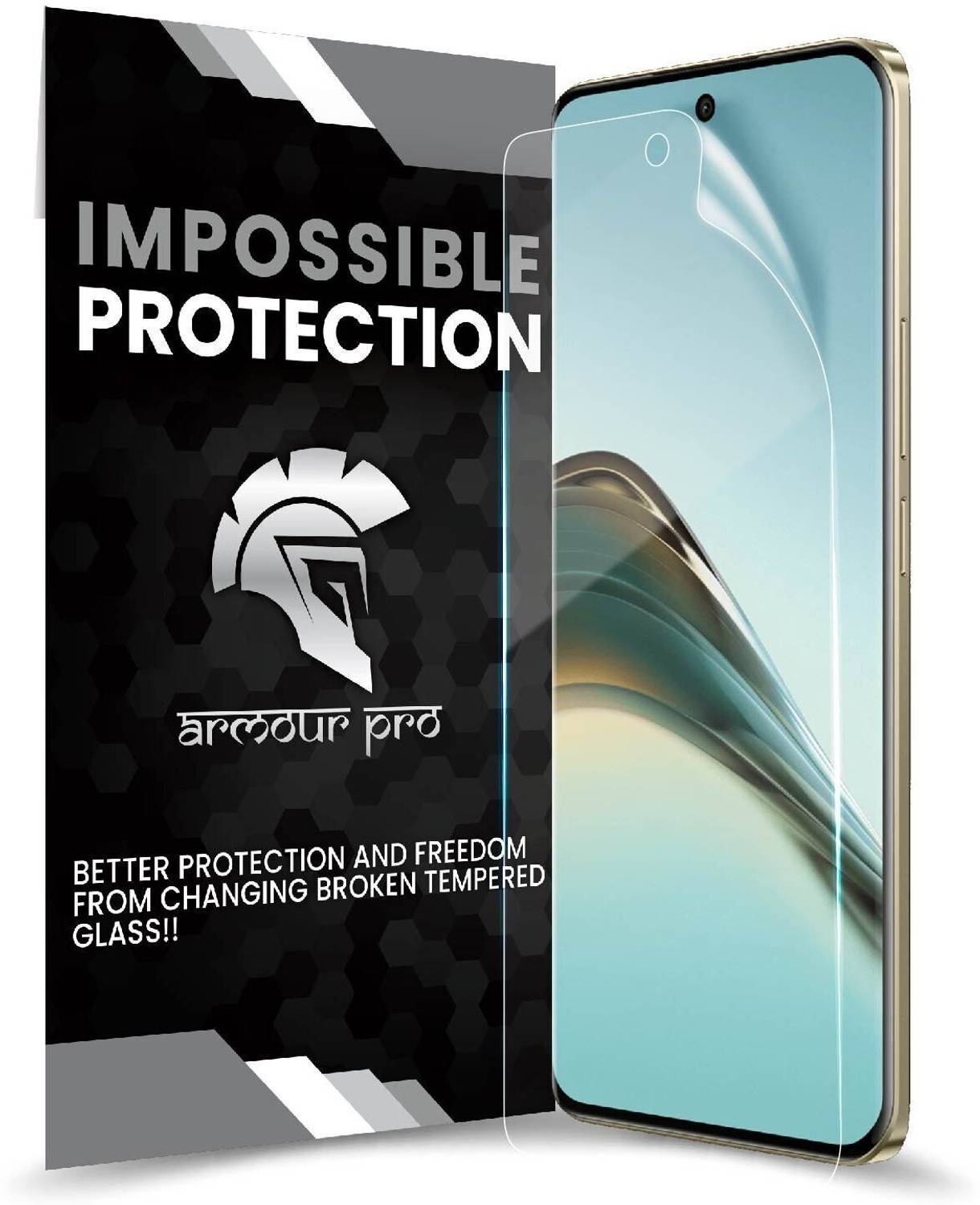 ArmourPro Edge To Edge Screen Guard for Realme 13 Pro 5G, Realme 13 Pro Plus, Clear Unbreakable Membrane