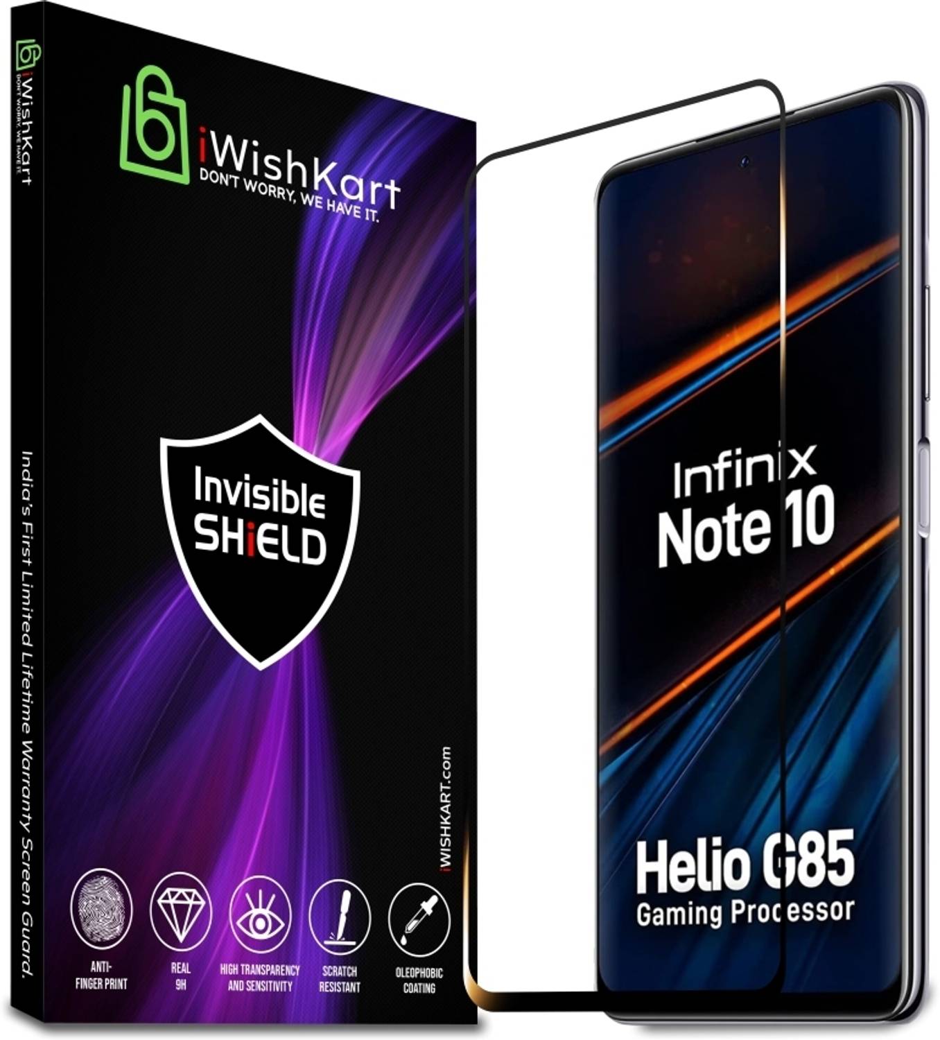 iWishKart Edge To Edge Screen Guard for Infinix Note 10, Infinix Note10 5G