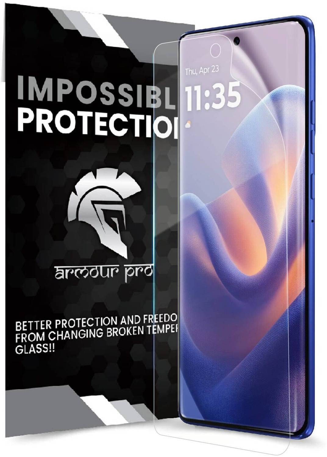 ArmourPro Edge To Edge Screen Guard for Motorola Edge 60 Pro 5G, Clear Unbreakable Membrane