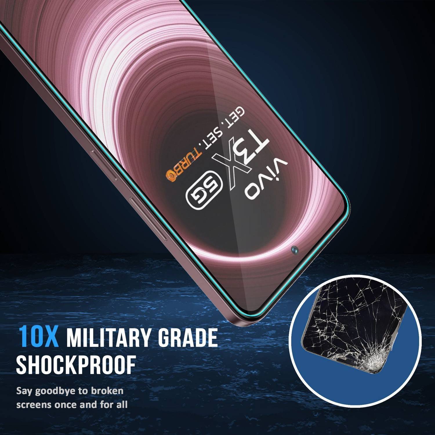 ArmourPro Edge To Edge Tempered Glass for Vivo T3x, Realme Narzo 70X, - Image 3