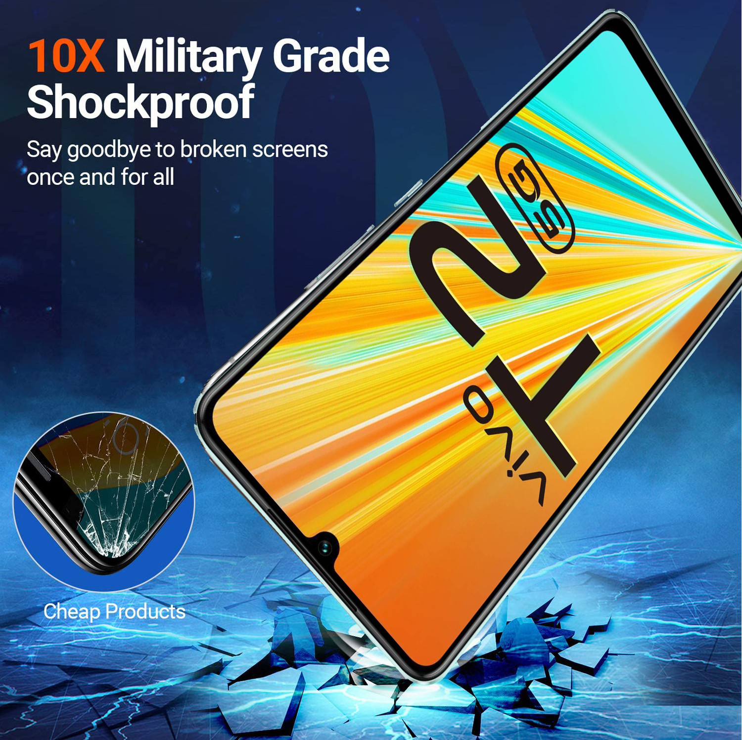 Image of TWIGLO Edge To Edge Tempered Glass for VIVO T2 5G